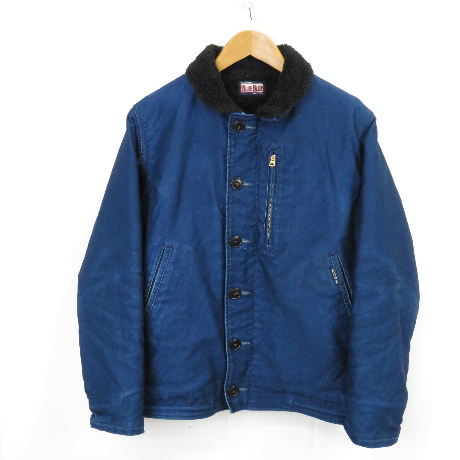 BLUE BLUE インディゴ ジャーマンクロスデッキジャケット sizeL/ブルー