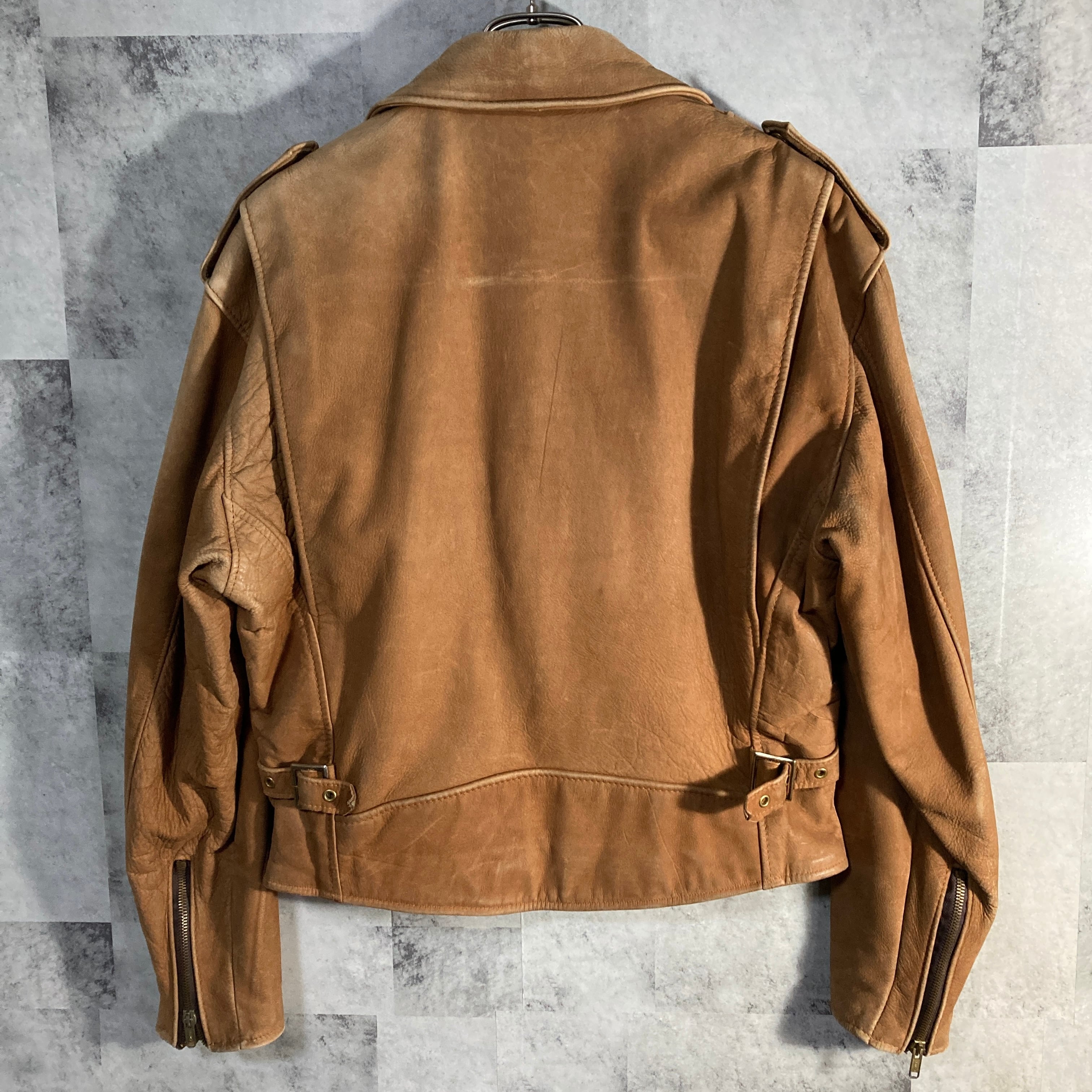 90s USA製 SCHOTT 150 ダブルライダース ヌバックレザージャケット