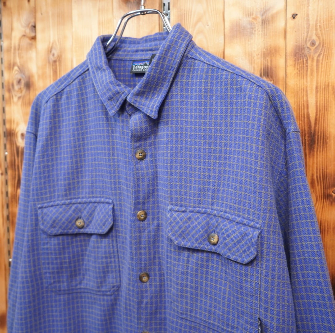 90s patagonia ヘビーフランネルシャツ M/パタゴニア ポルトガル製