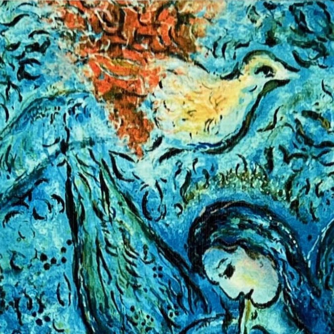 マルク シャガール絵画「魔笛」額縁4色選択可能 作品証明書 展示用