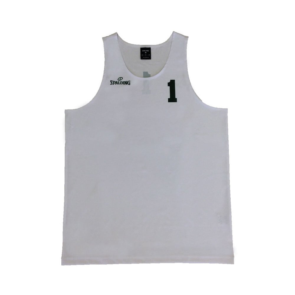 SPALDING】ビーチバレータンクトップ【ホワイト 番号1入り】 | KABTO