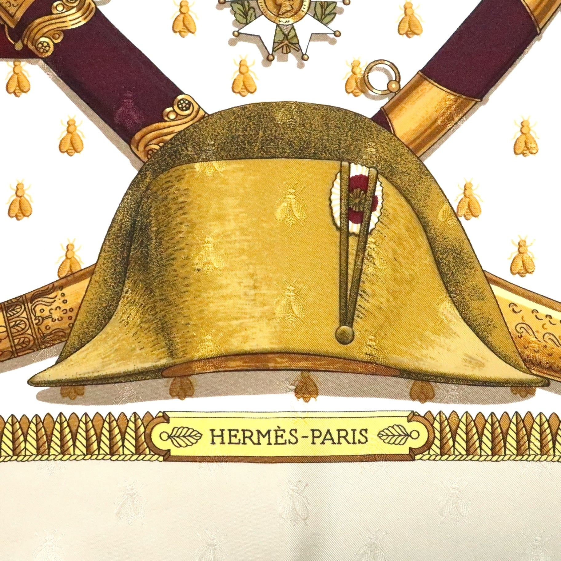 エルメス HERMES/スカーフ カレ90 ナポレオン NAPOLEON 肖像画 コート
