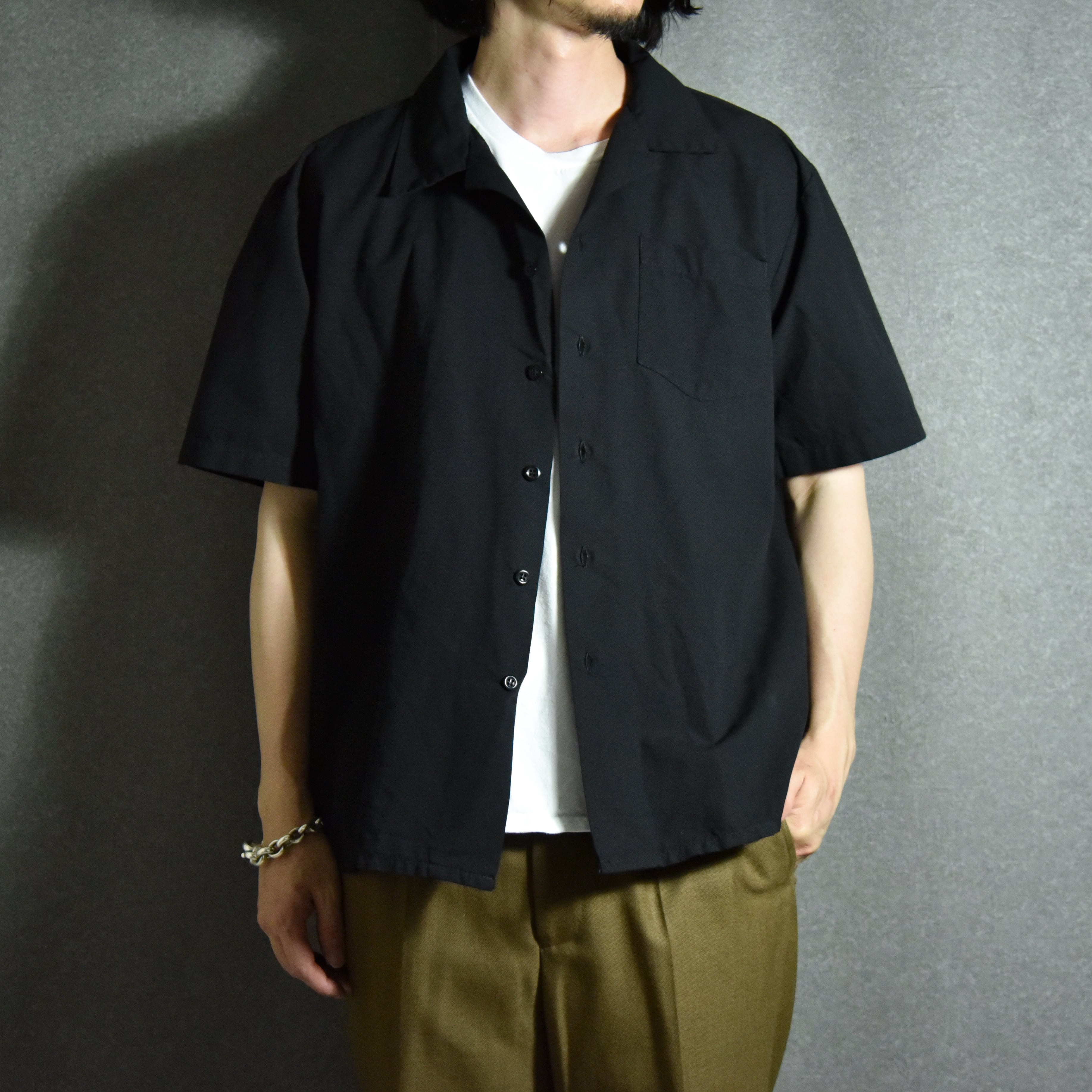 DEAD STOCK】US Army Short Sleeve Open-collar Shirts アメリカ軍