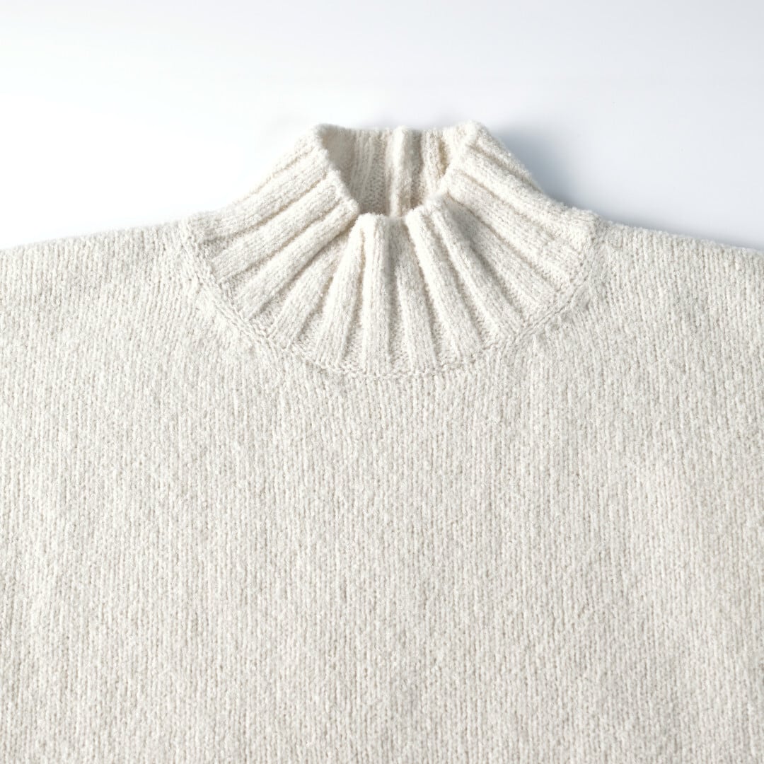 evam eva エヴァムエヴァ renew-wool turtleneck リニューウール