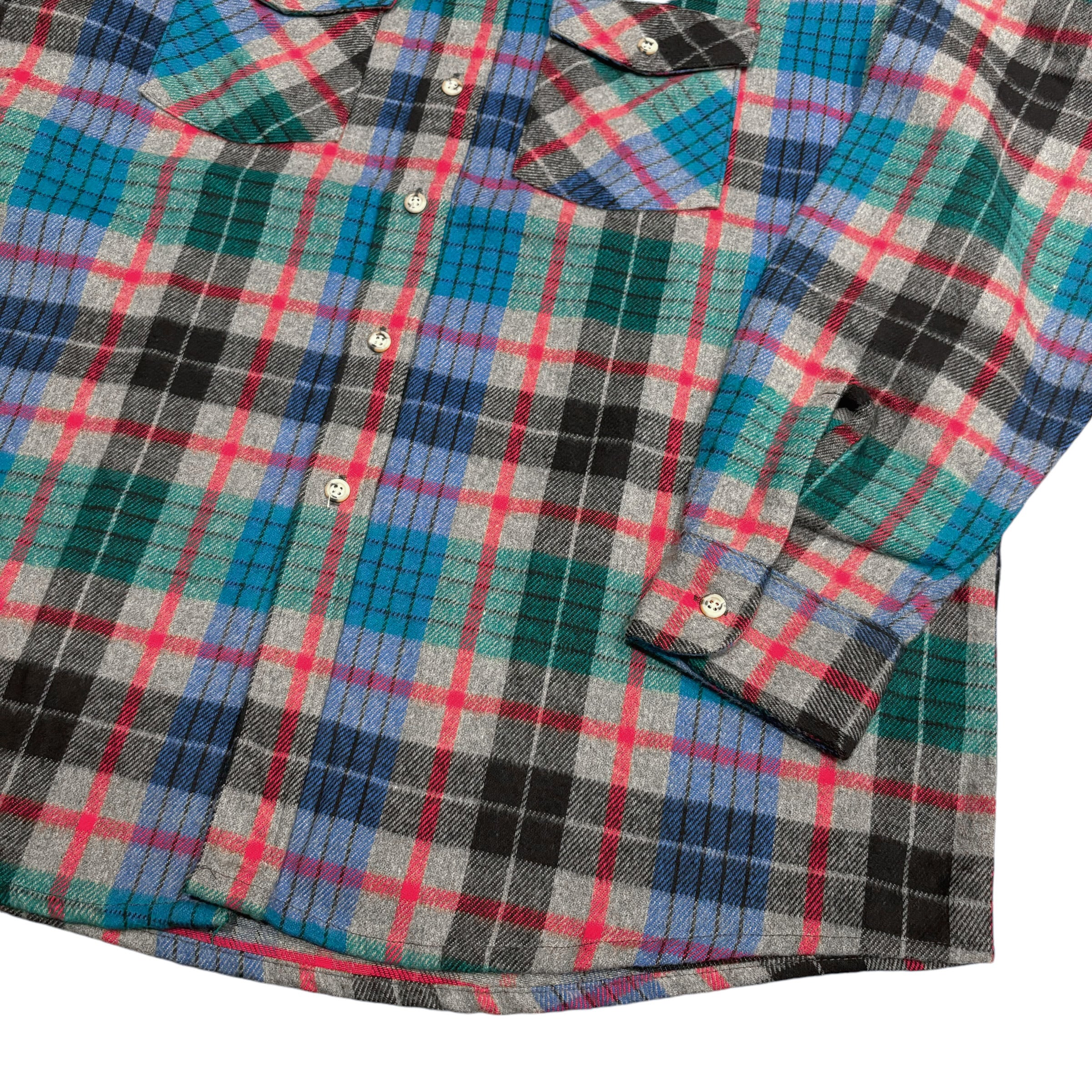 DEADSTOCK 90's USA製 FIVE BROTHER Heavy Flannel Shirt XL