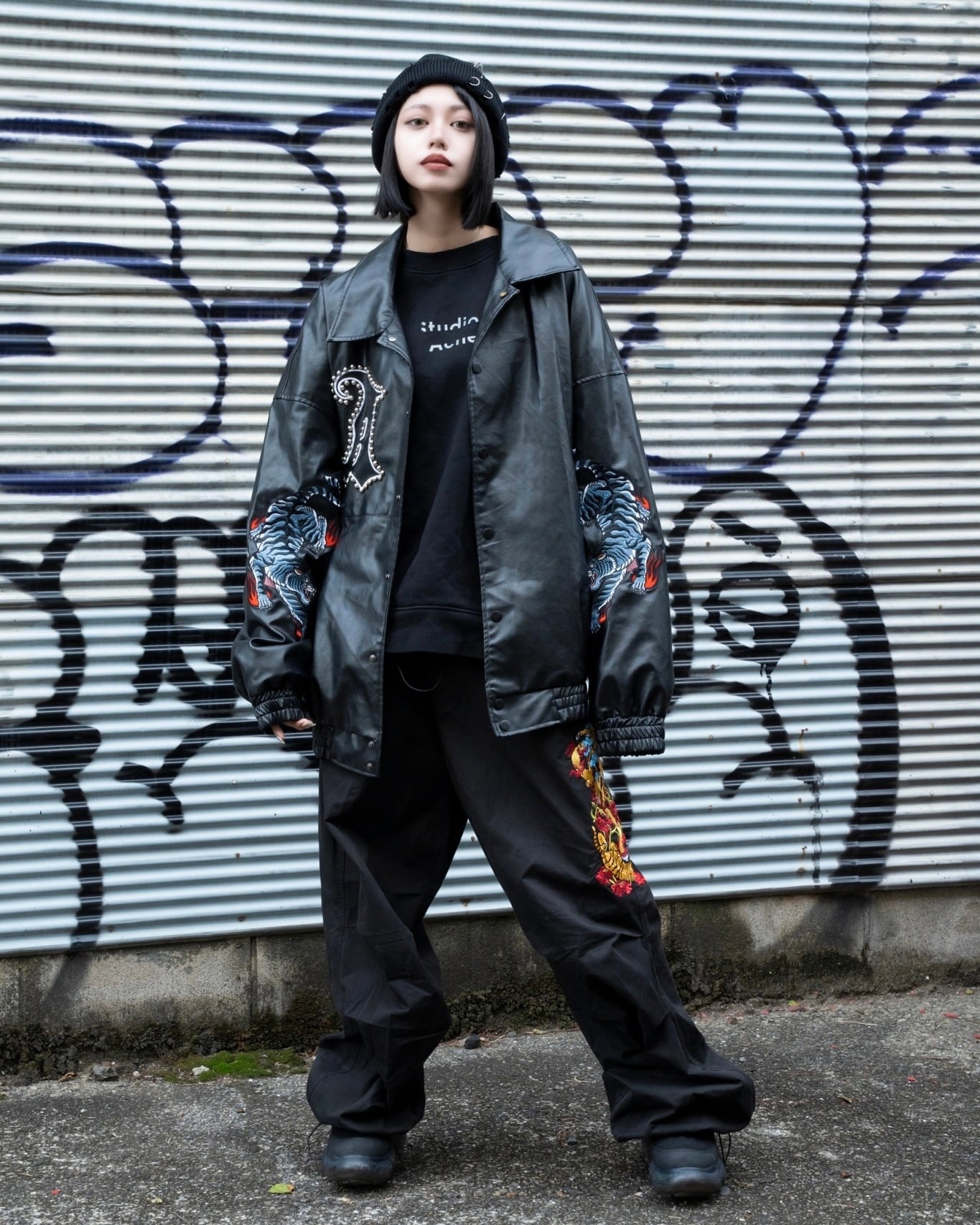 Tiger Leather jacket | チュウカタベタイ