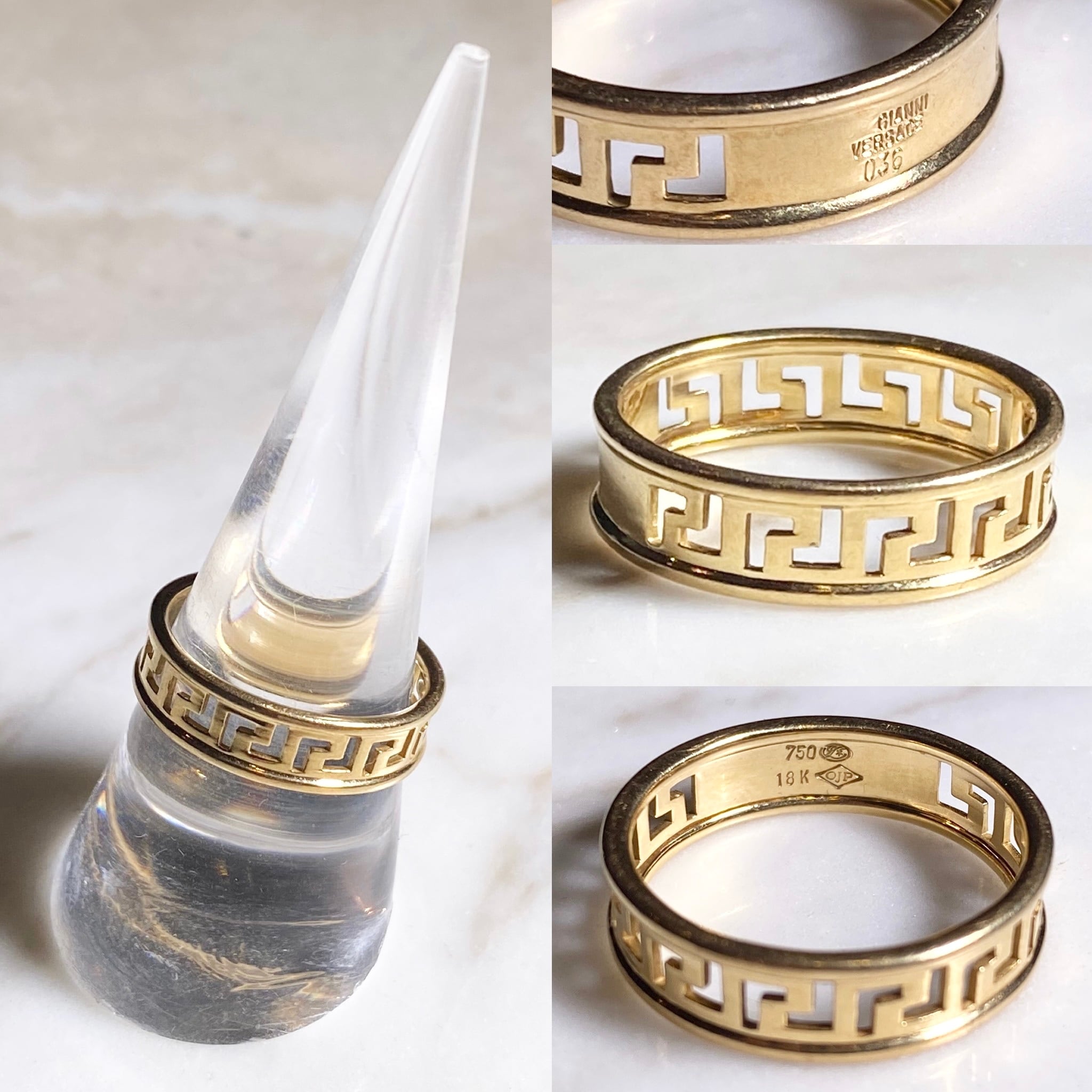 GIANNI VERSACE k18 band ring | NOIR ONLINE