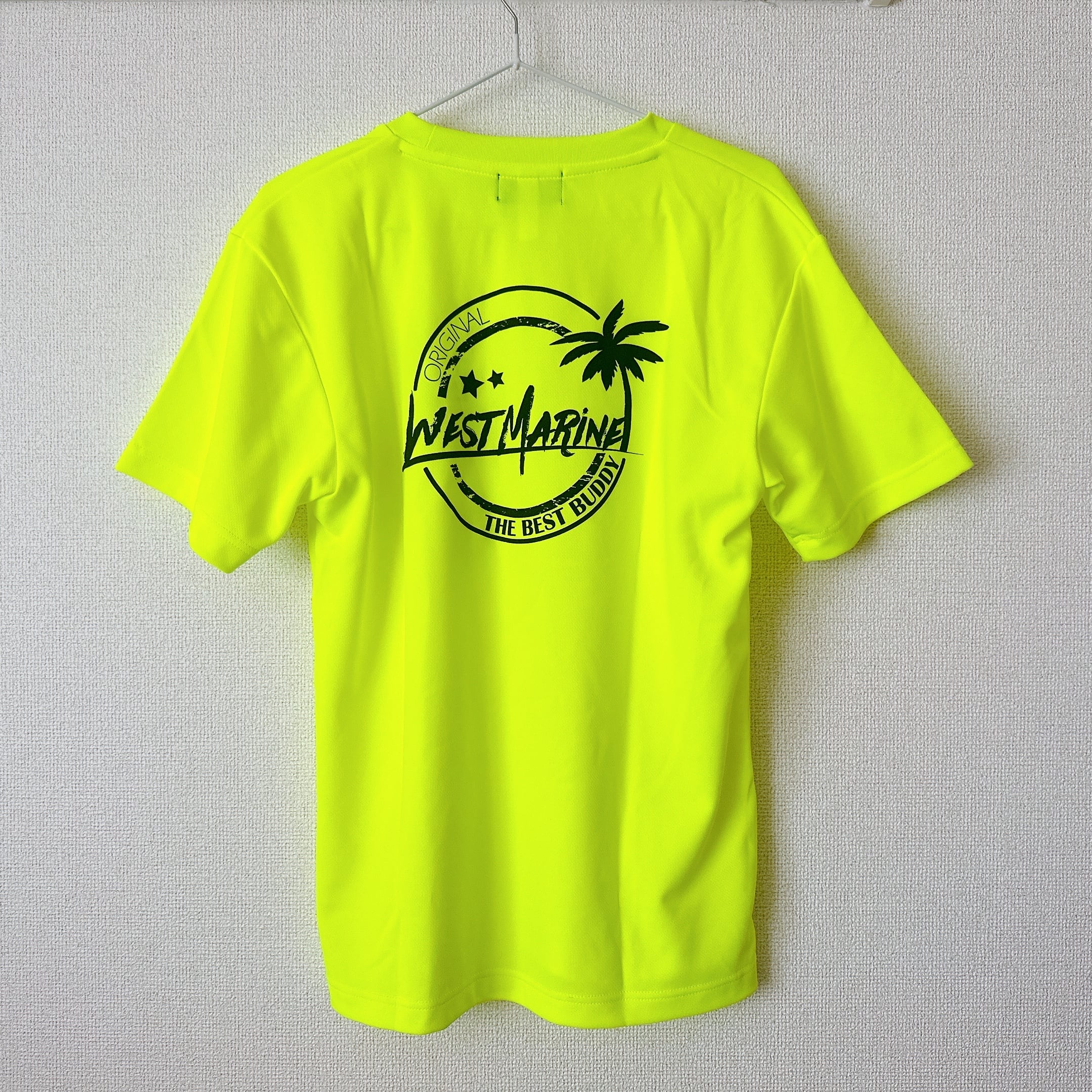 ドライTシャツ 蛍光イエロー×ブラック | westmarine