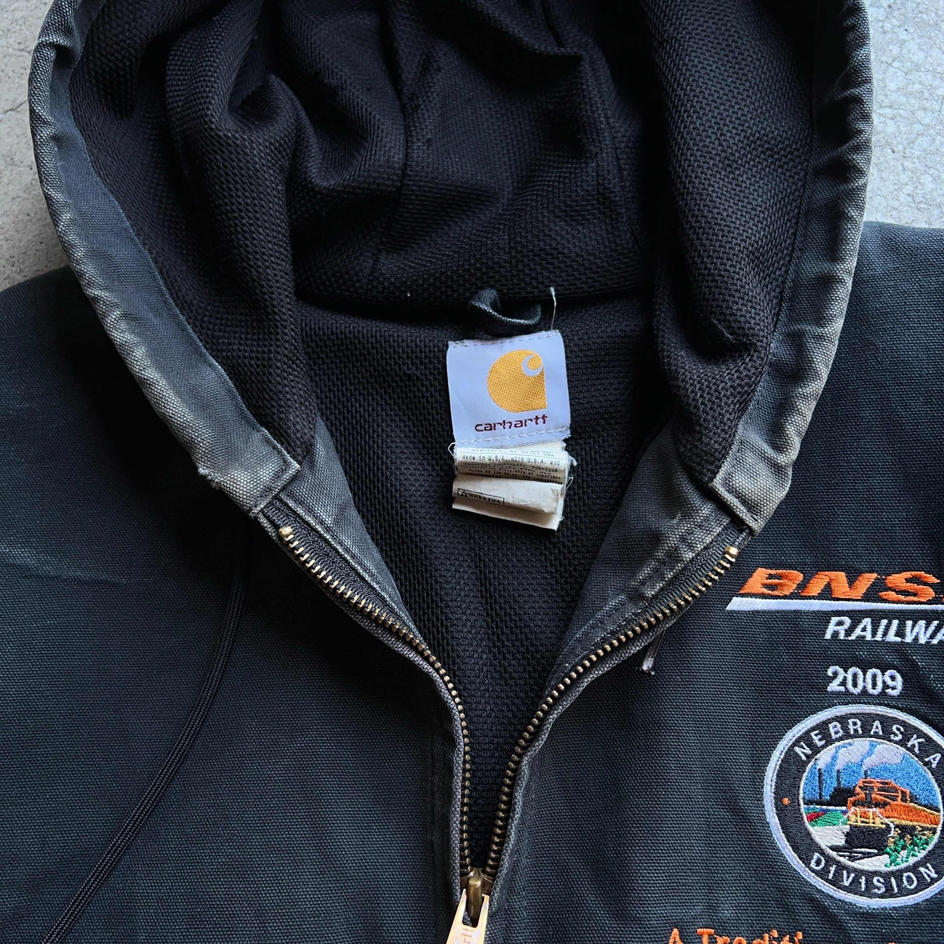 00's Carhartt Active Jacket Fade BLACK SIZE XL 00年代 カーハート