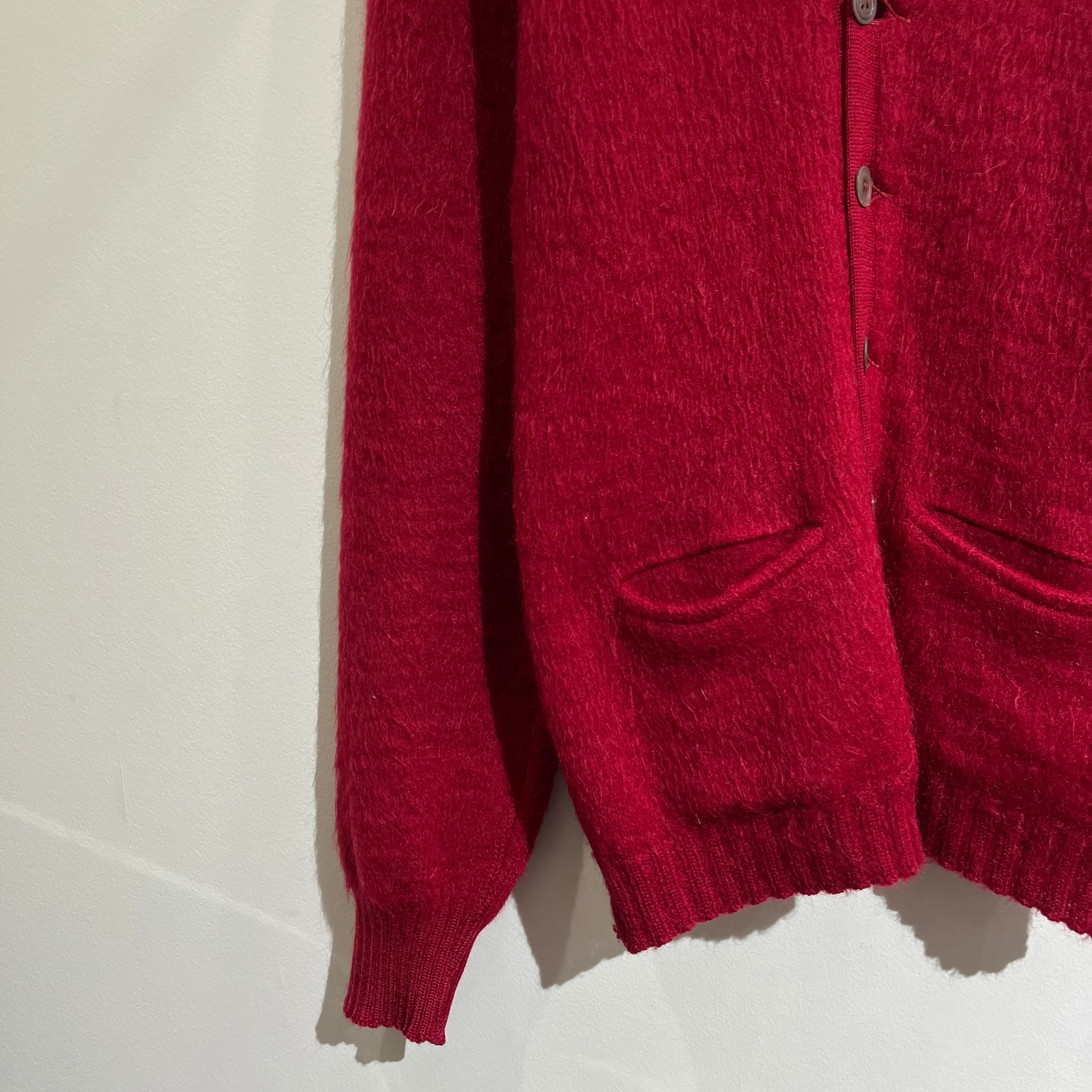60～70s WOLF BROTHERS Mohair Cardigan Red 60～70年代 モヘア