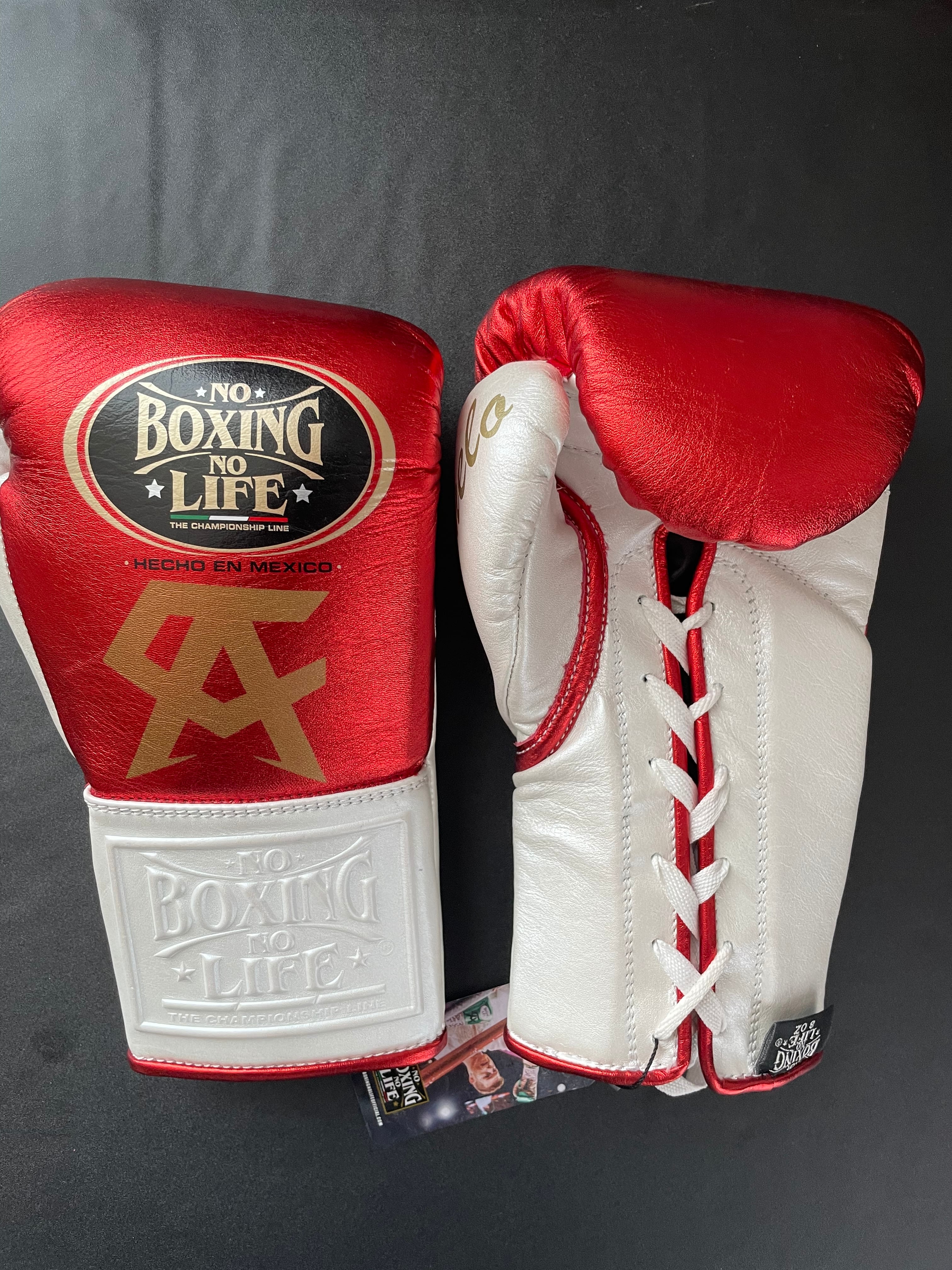 No Boxing No Life 数量限定カネロモデルボクシンググローブ レッド 8