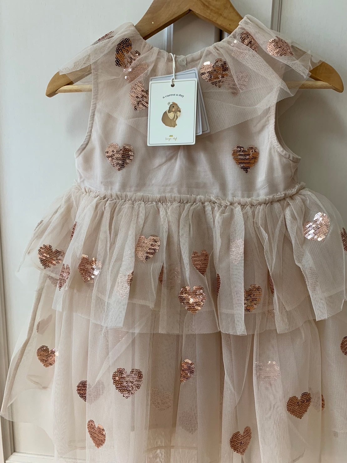 YVONNE HEART SEQUINS DRESS ［Konges Sløjd コンゲススロイド］ | mimi