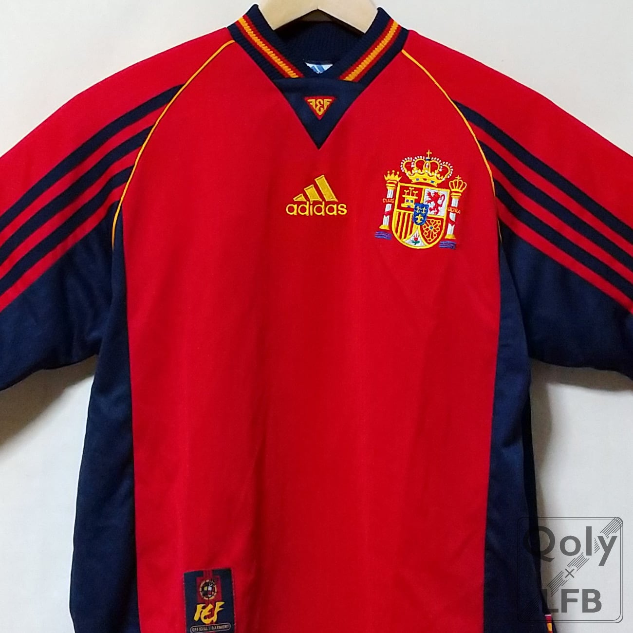 スペイン代表 1998 adidas ホーム半袖 ユニフォーム（インポートXS