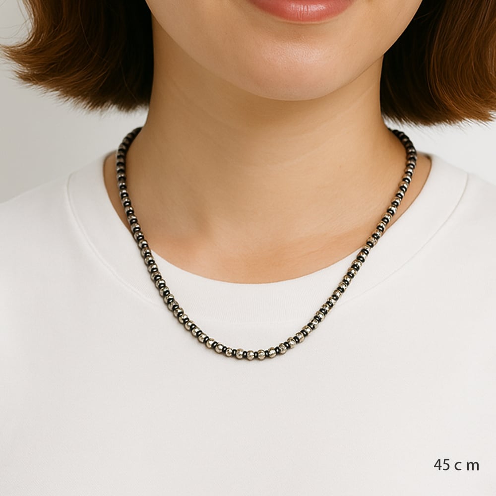 ナバホ パール ネックレス 5mm シルバー925 40cm 45cm 50cm