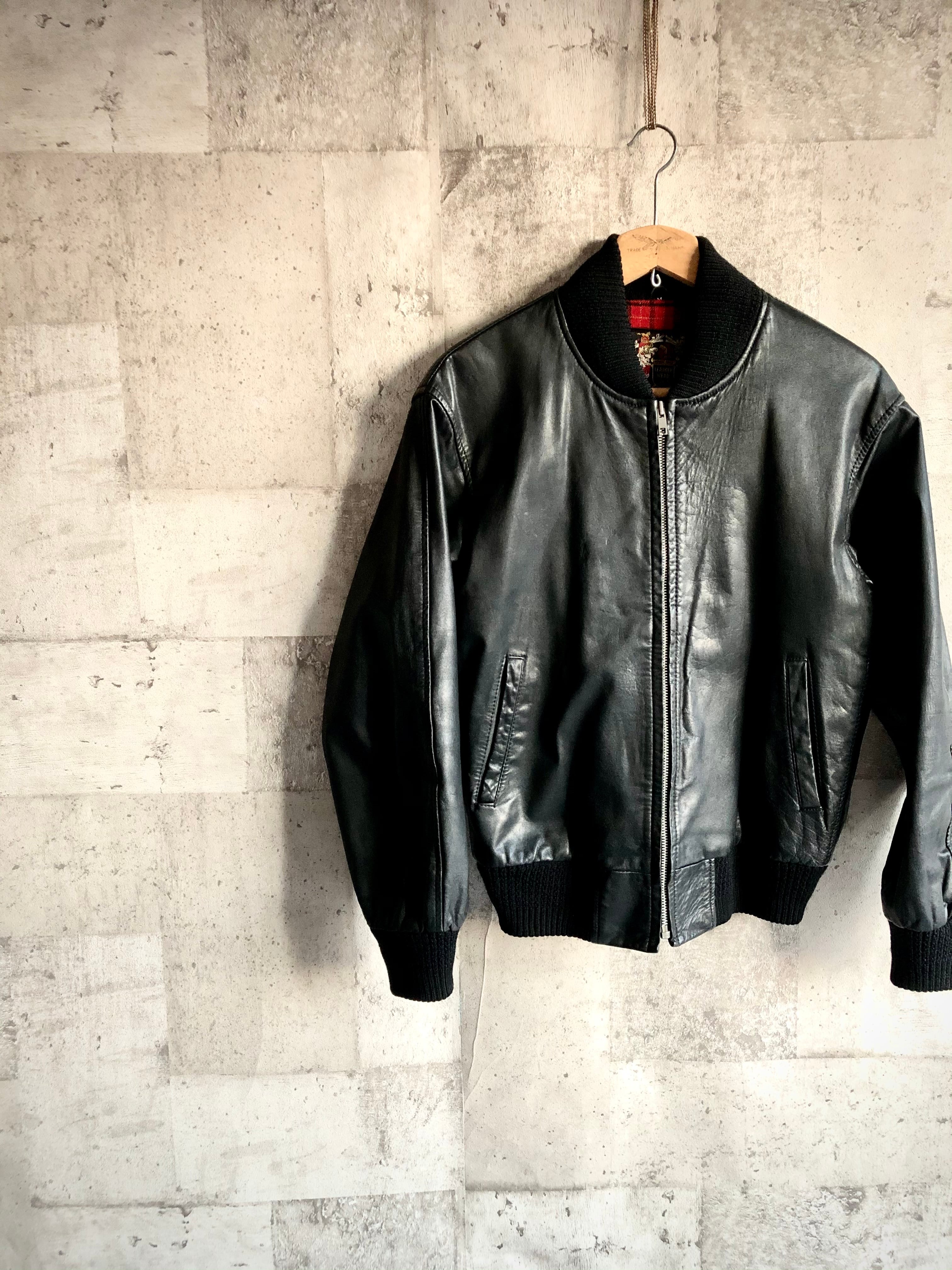 80s VINTAGE INDIAN SHIP LEATHER JACKET / BLOUSON インディアン
