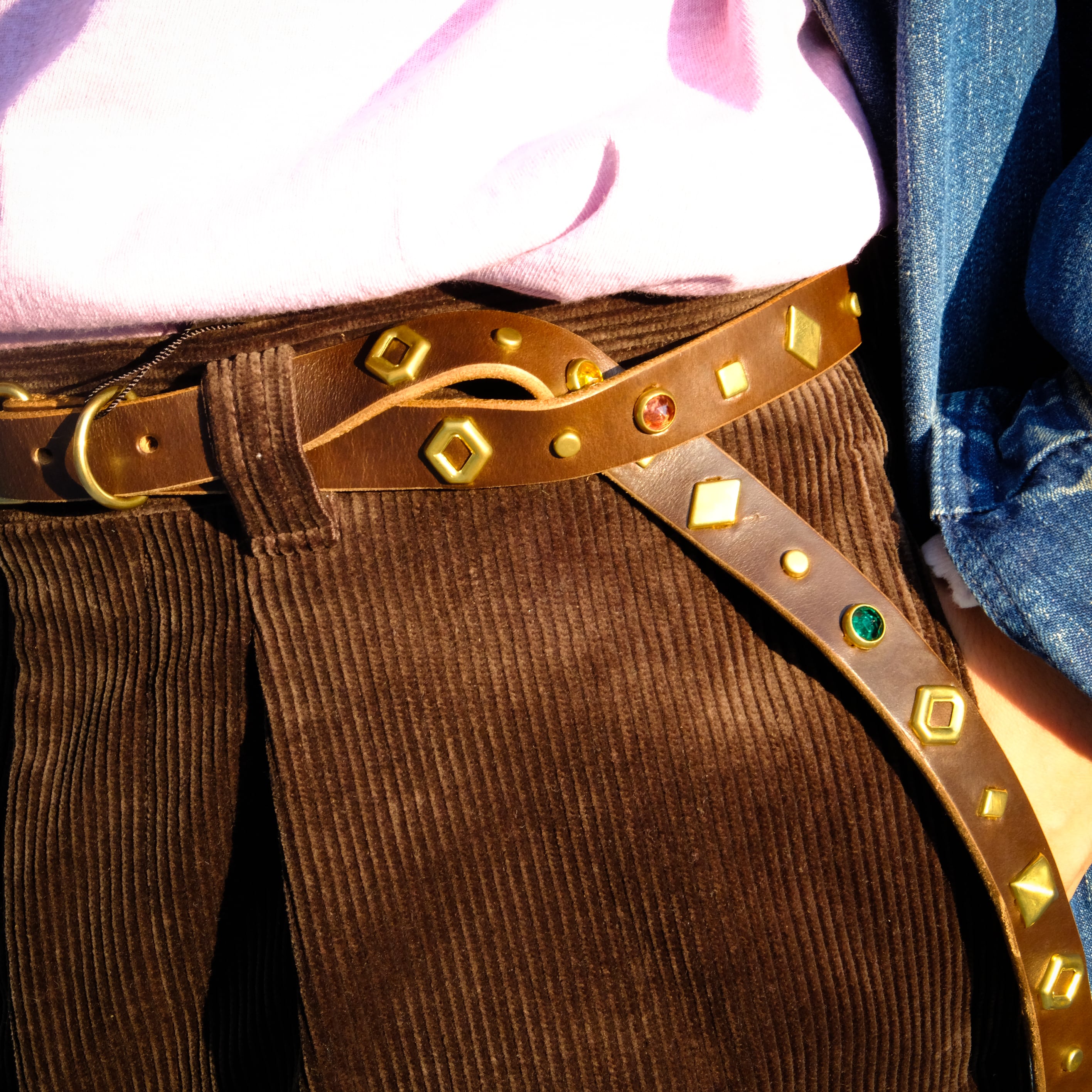 Re-ACT Studs Narrow Belt | atelier FLOAT