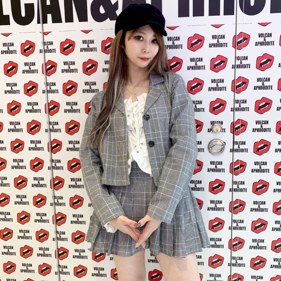 2点セット ショート丈ジャケット×ミニスカ セットアップ
