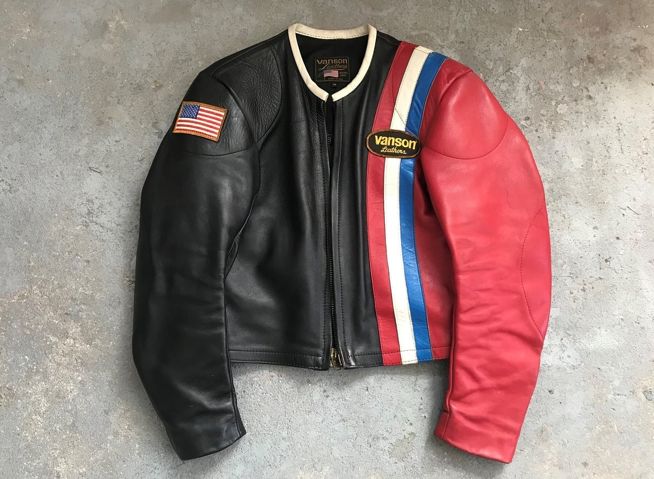 80～90s VANSON leather single riders jacket MADE IN USA | AFTER DARK