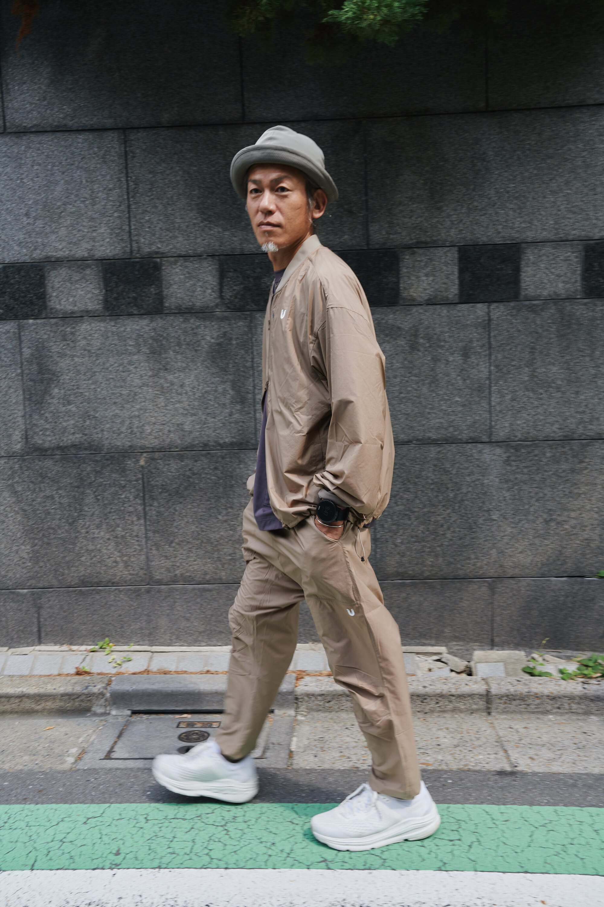 Sato Wind Pant 2 : Color Woodsmoke | TANNUKI Running Wear Shop