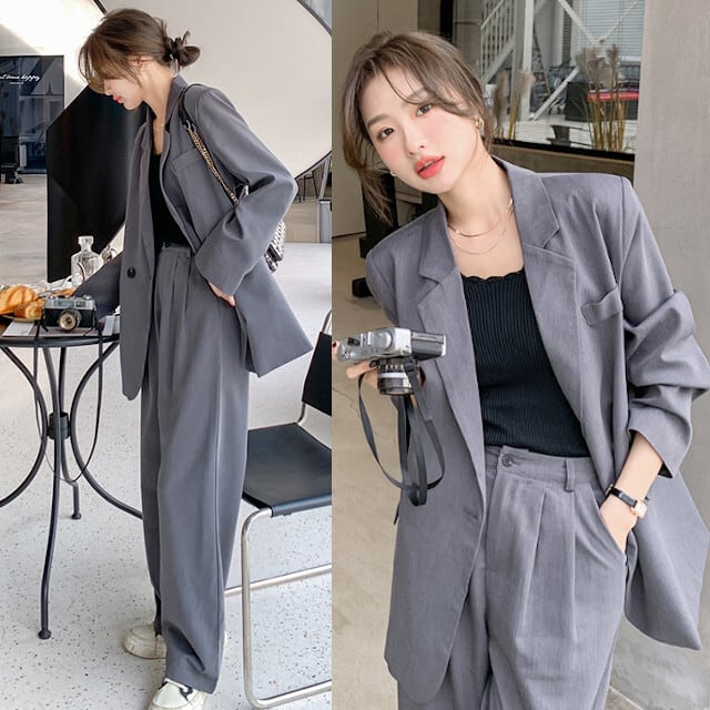 セットアップ スーツ レディース 2点セット ジャケット パンツ