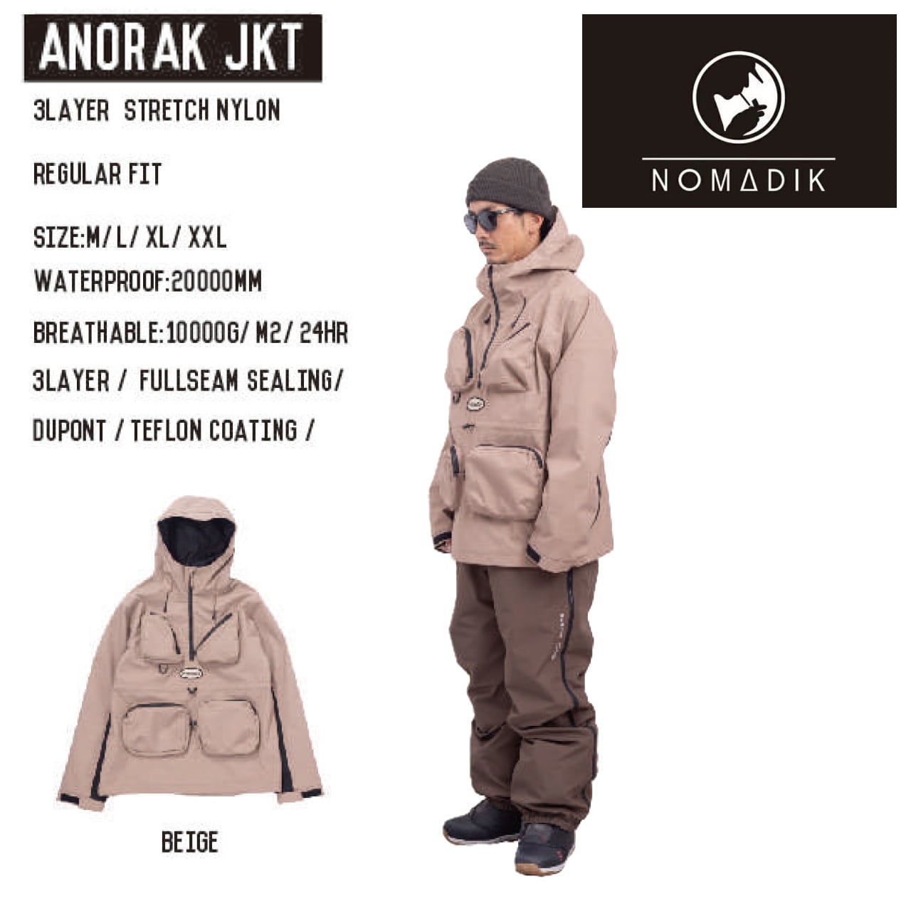 スノーボード NOMADIK NMDK N-2 JKT 23-24 NOMADIK GRIND JKT