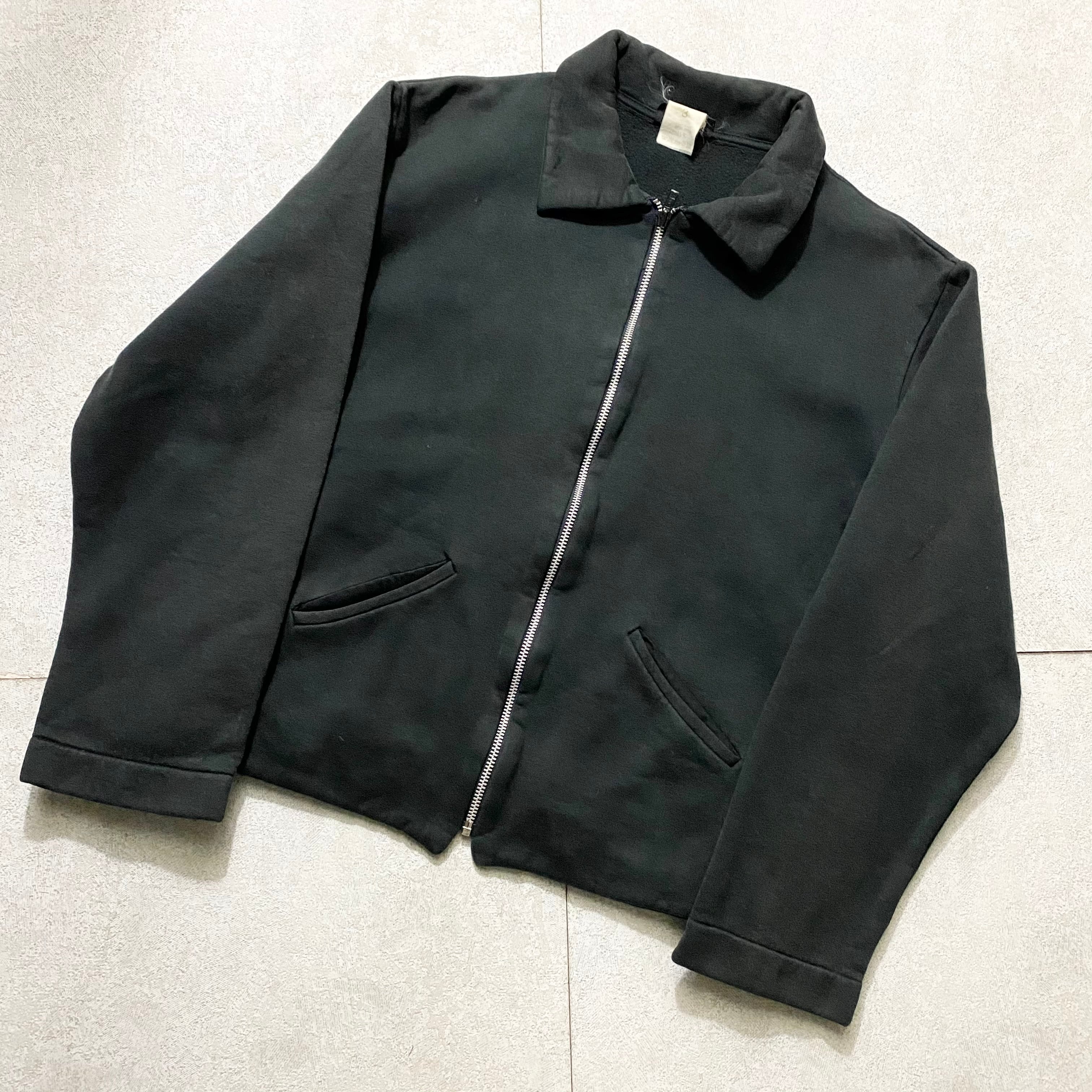 AGNES B.HOMME black sweat blouson | NOIR ONLINE
