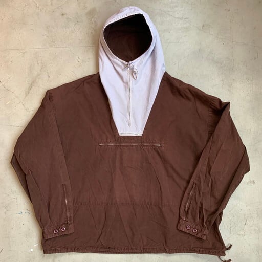 90's J.CREW ジェイクルー 2トーン コットンアノラックパーカー