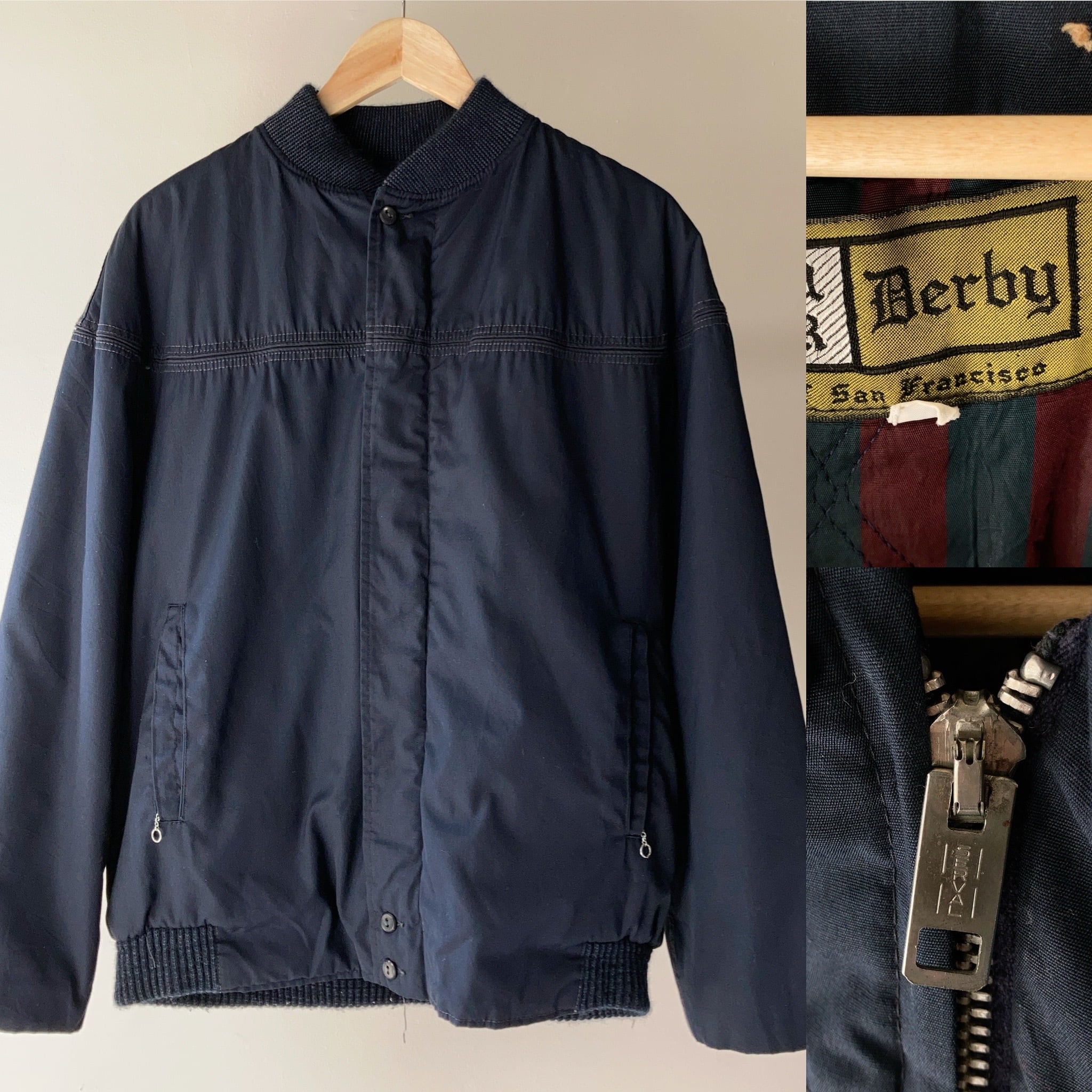 70's Derby of SanFrancisco ダービージャケット ネイビー SIZE 44
