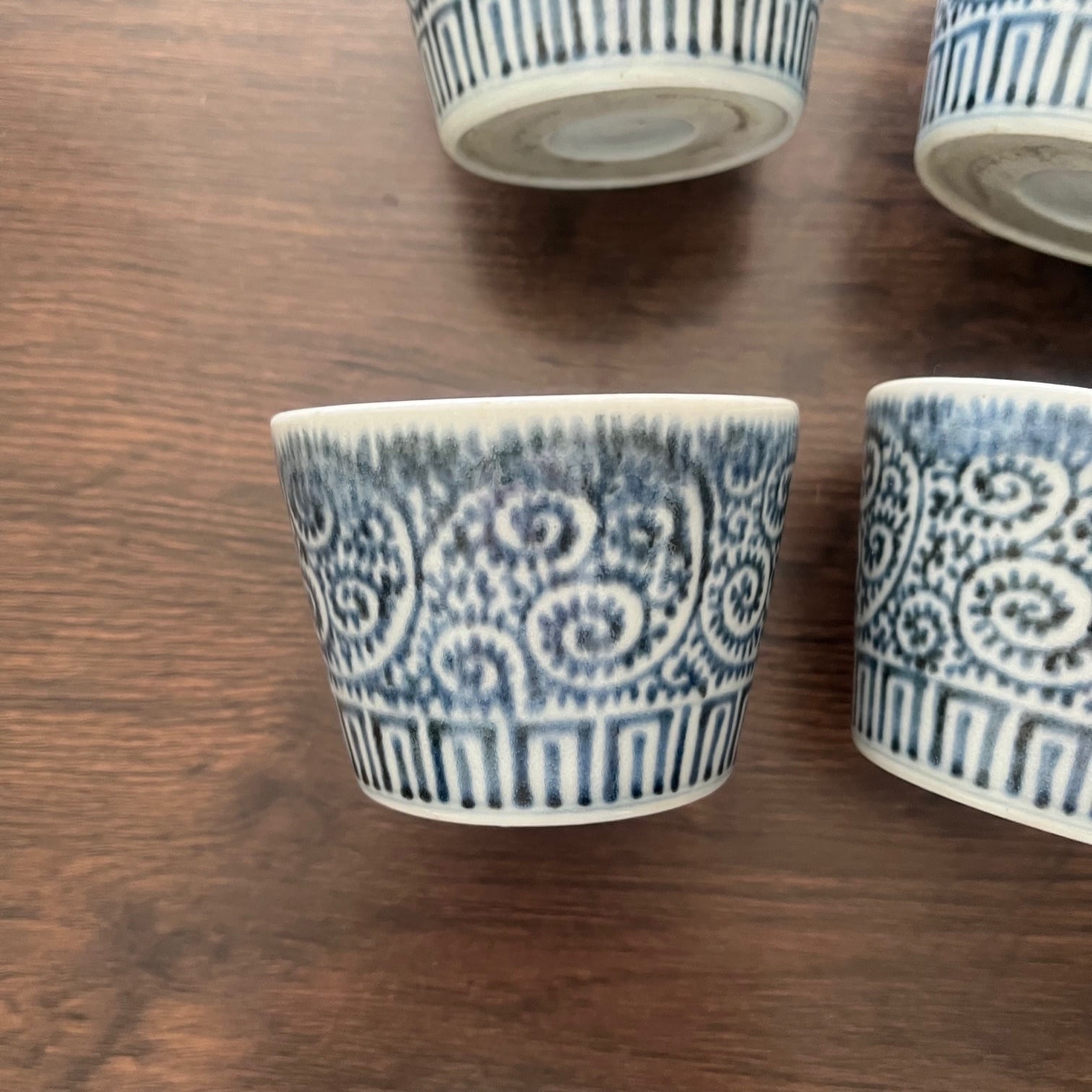 古伊万里染付蛸唐草紋様 蕎麦猪口 4客セット | 古美術 希 のぞみ 美術