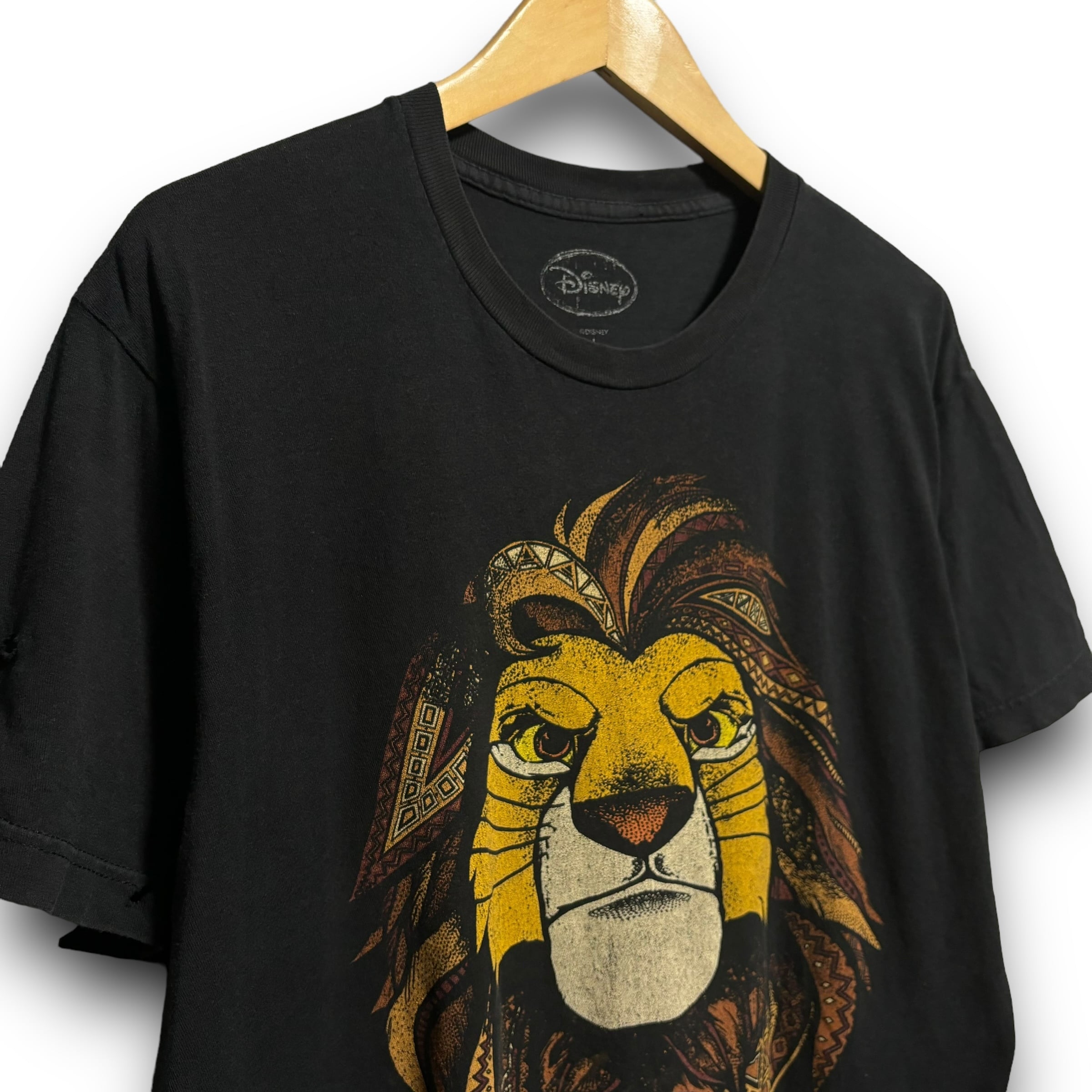 L】Disney ディズニー LION KING ライオンキング プリントTシャツ 半袖