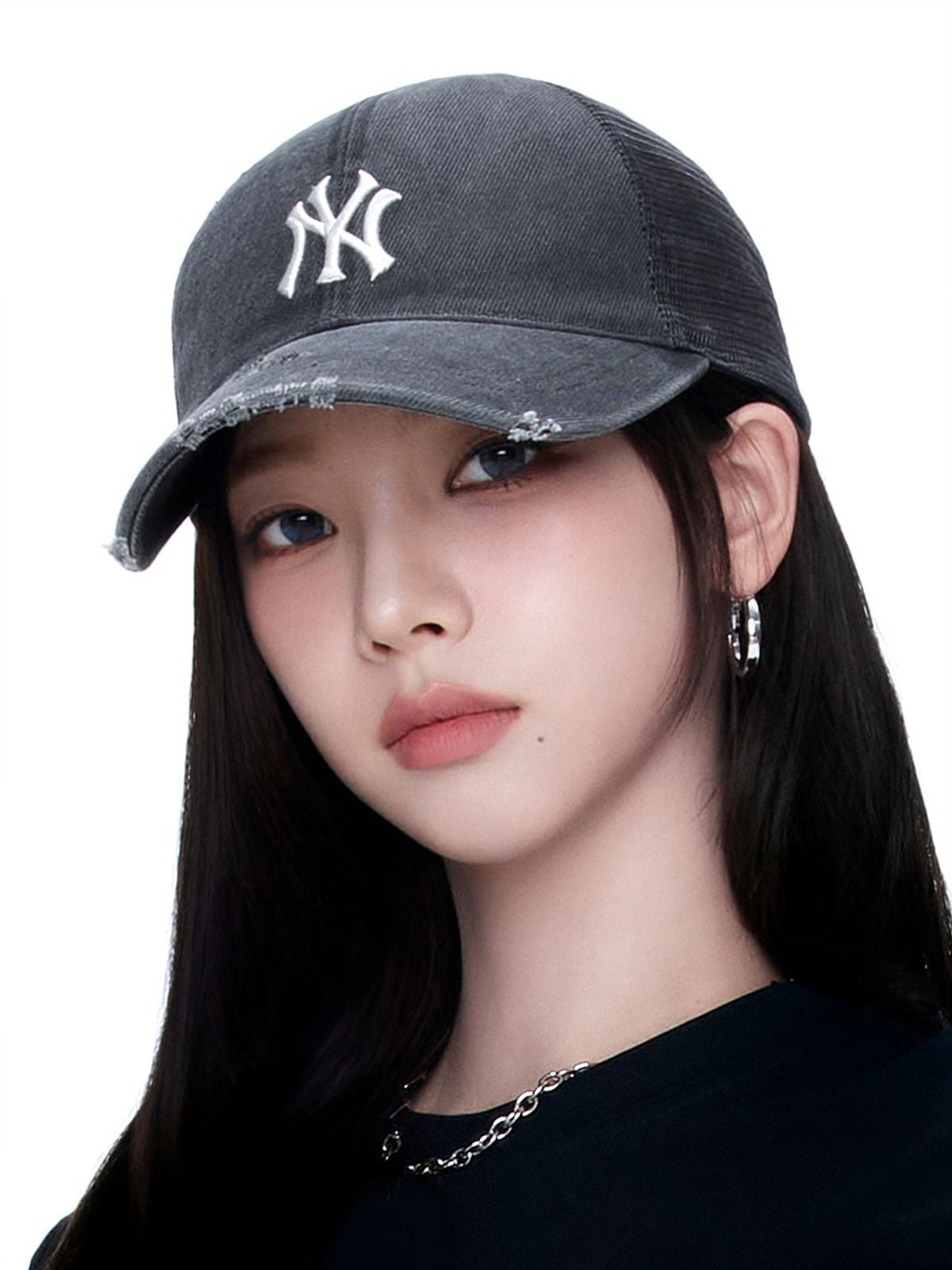 ☆aespa カリナ 【MLB】Basic Washing Mesh Cap NY | もごつ