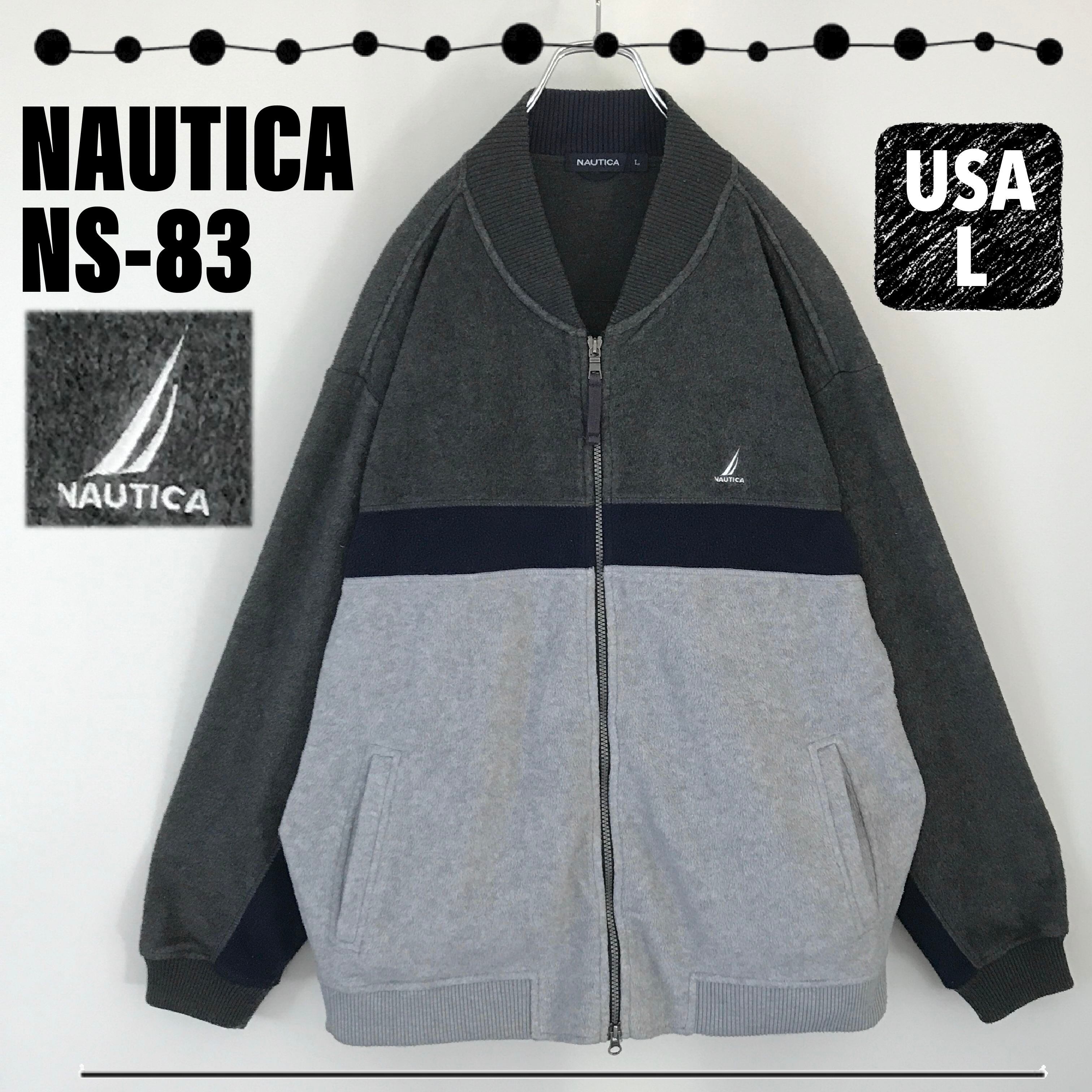 NAUTICA NS-83 ノーティカ☆バーシティ型フリースジャケット☆ワン