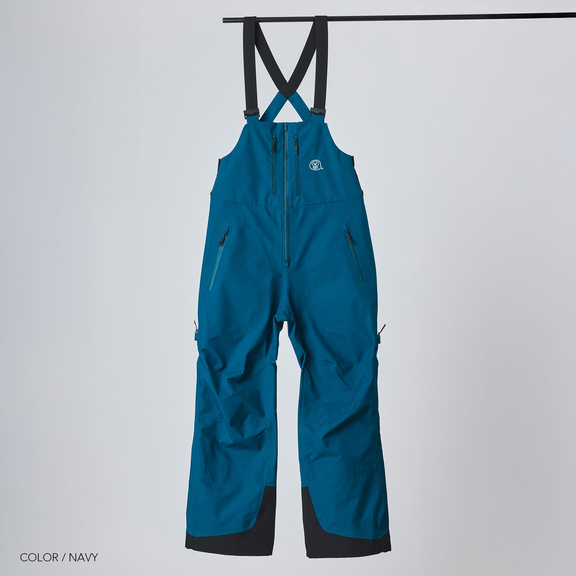 unfudgeスノーボードPEEPビブパンツ NAVY Lサイズ 25-26 unfudge snow