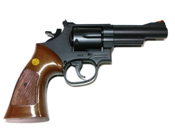 S&W M19 4in ウッドタイプグリップ .357 コンバットマグナム ガスガン