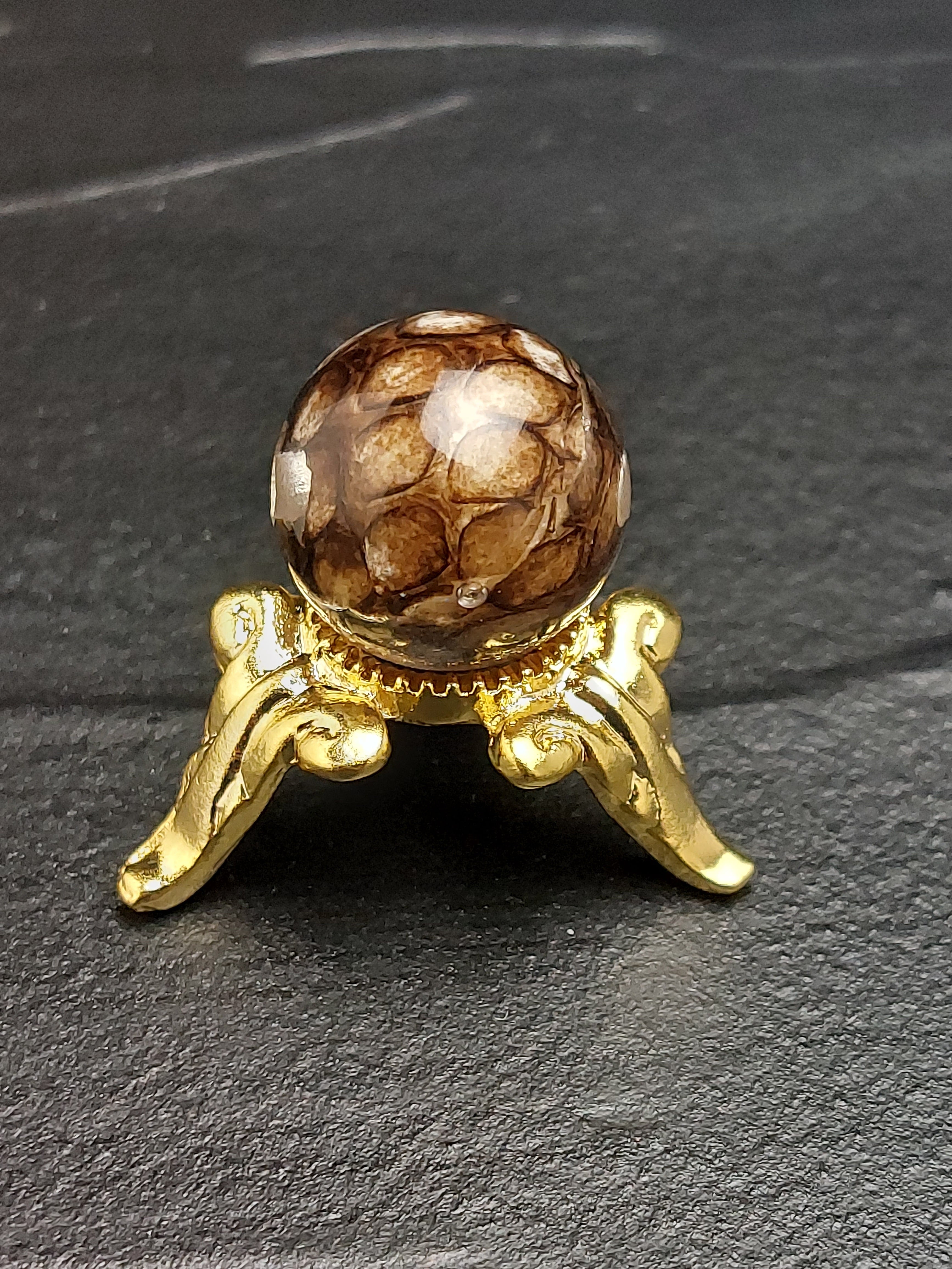 沖縄からの贈り物 琉球ハブ（蛇）玉 天然石ブレスレット◇【お寺で御