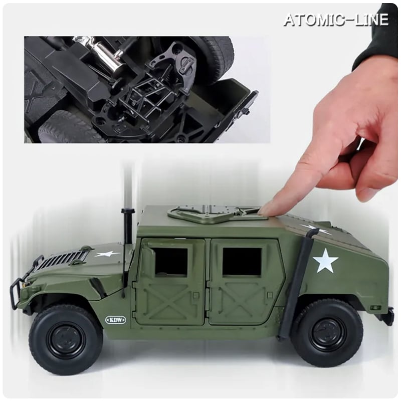 ハマー H1 HUMMER 1/18 ミニカー 合金モデル 模型 ジオラマ Use of