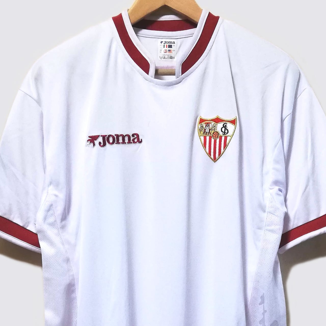 セビージャ 2003-04 Joma ホーム半袖 ユニフォーム（インポートL