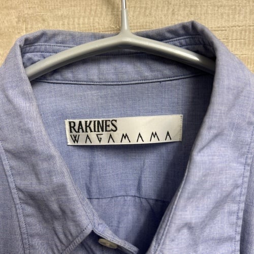 RAKINES ラキネス WAGAMAMA 別注 R SHIRT シャツ size2 ブルー 【中