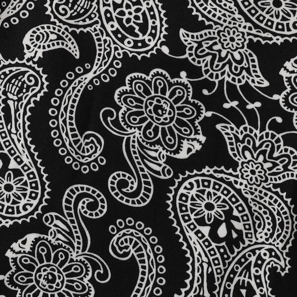 PAISLEY NO COLLAR LONG SHIRT (BLACK) / RUDE GALLERY | CROSS ROAD BLUES