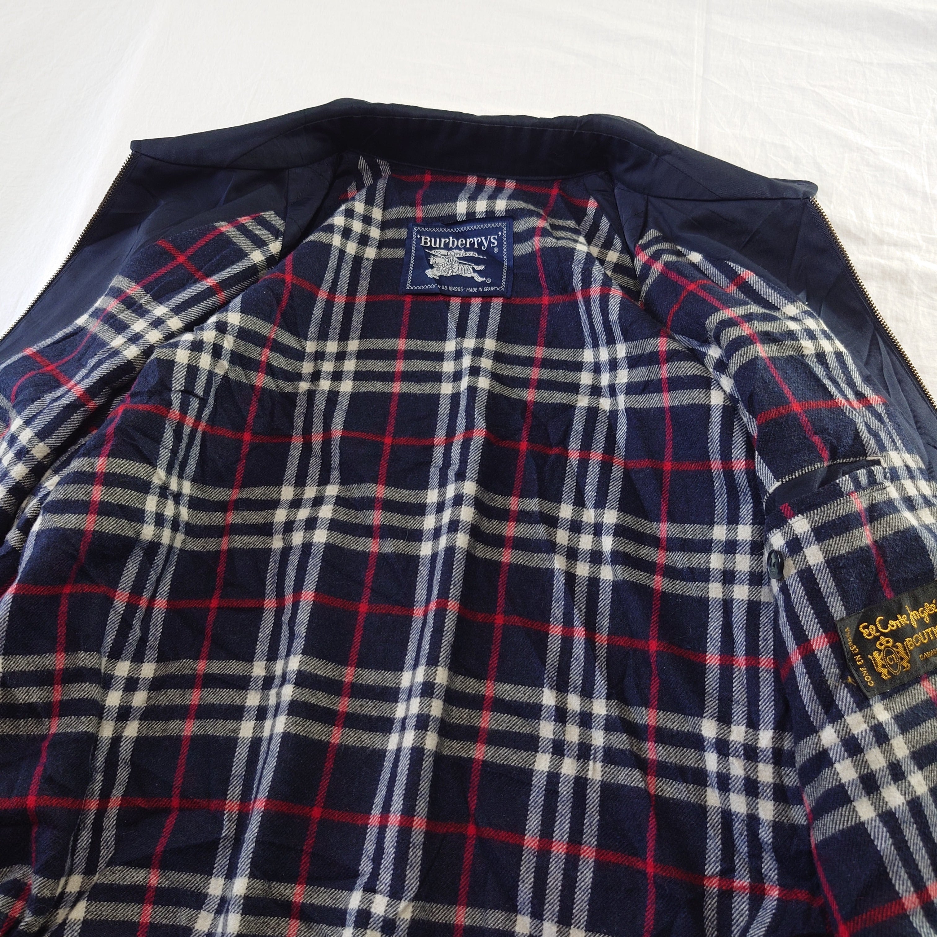 80～90s】Burberrys バーバリー スイングトップ ブルゾン 刺繍入