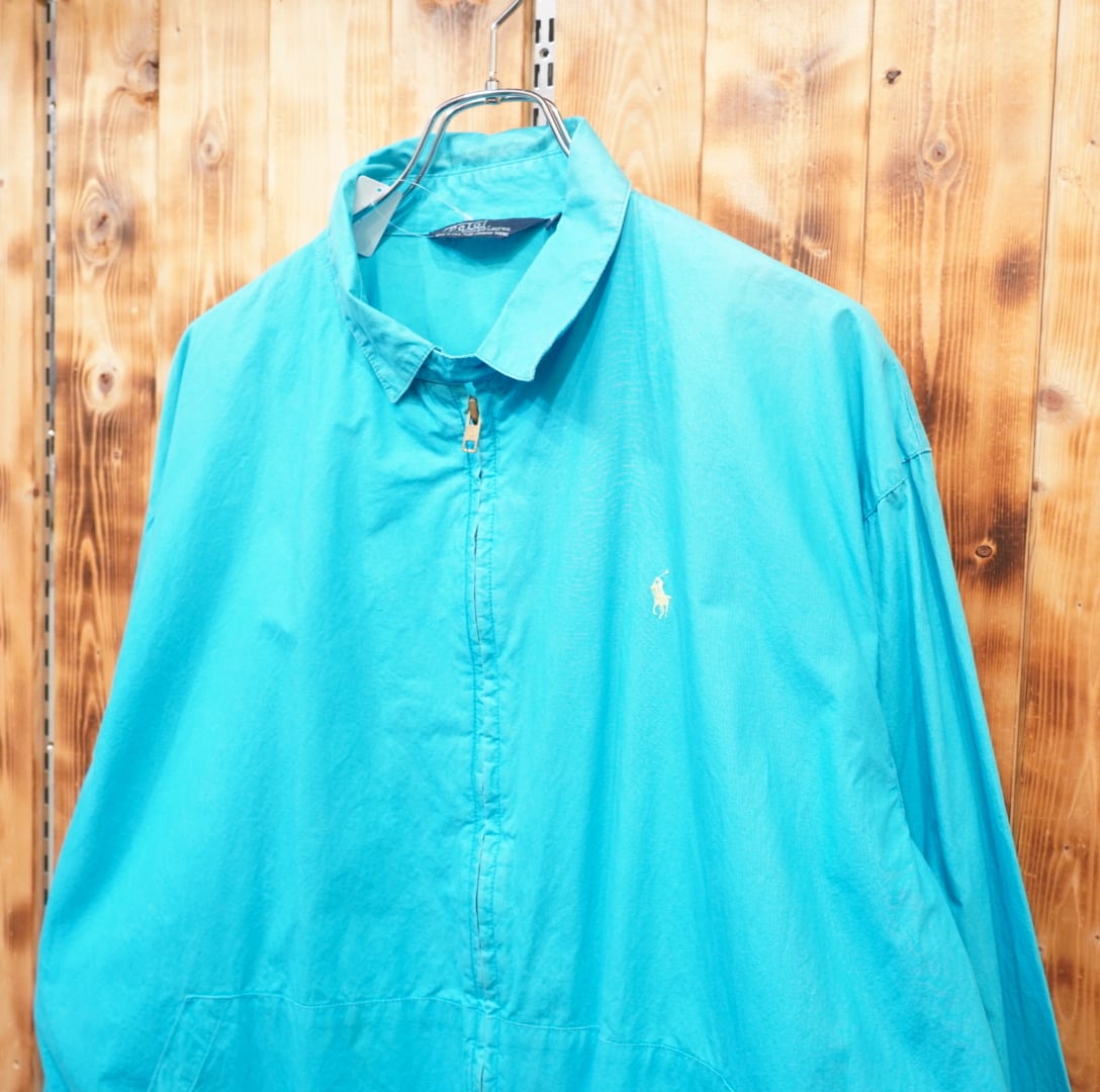 80s90s usa製 ralphlauren ドリズラージャケット L/スイングトップ