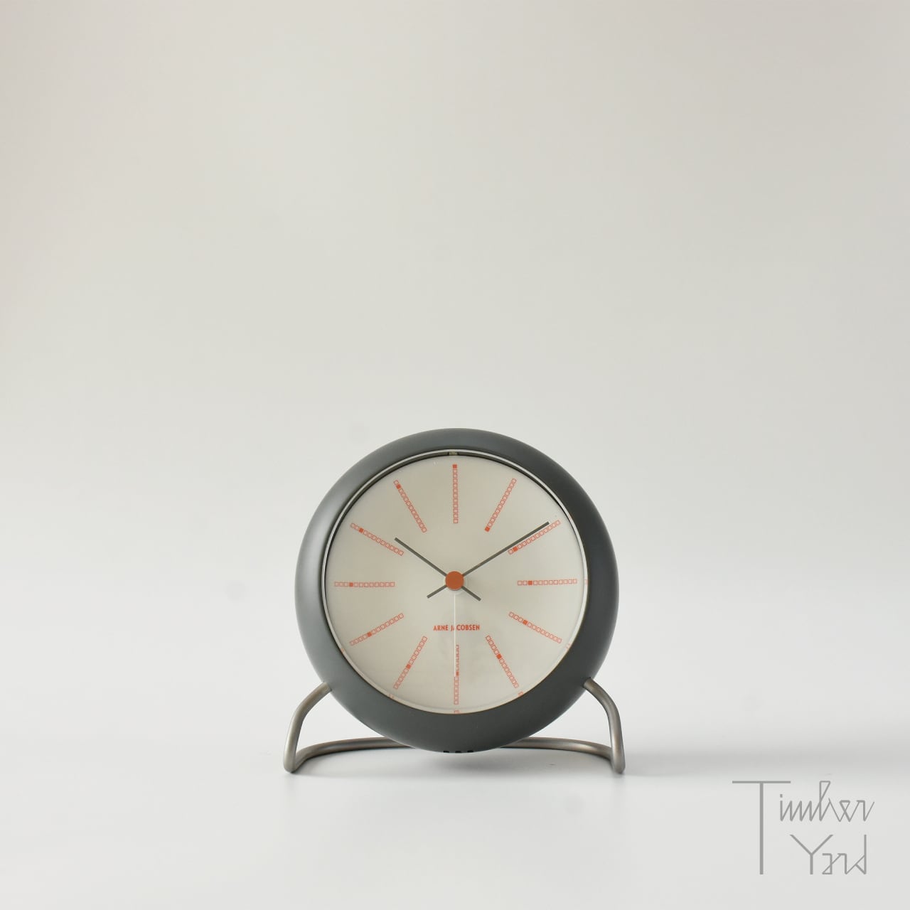 Table Clock / BANKERS / Grey / Φ110mm / アラーム / スヌーズ / LED