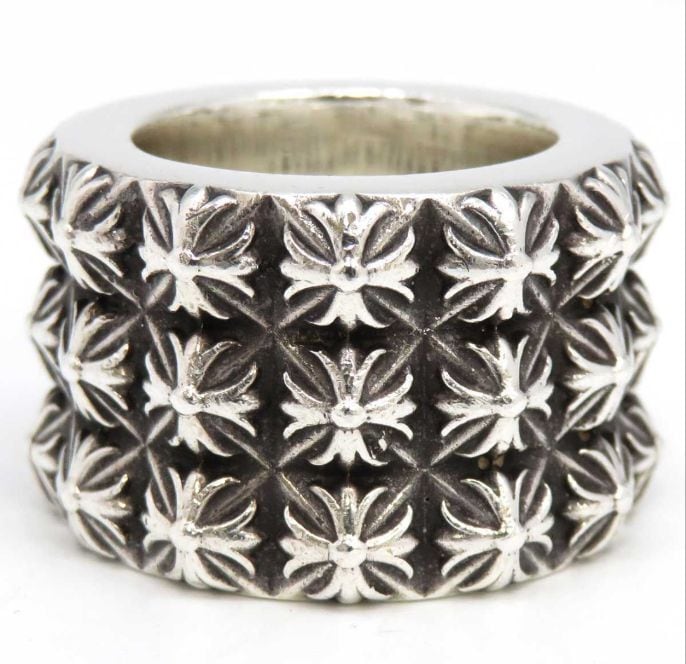 CHROME HEARTS クロムハーツ トリプル ピート パンク リング 指輪