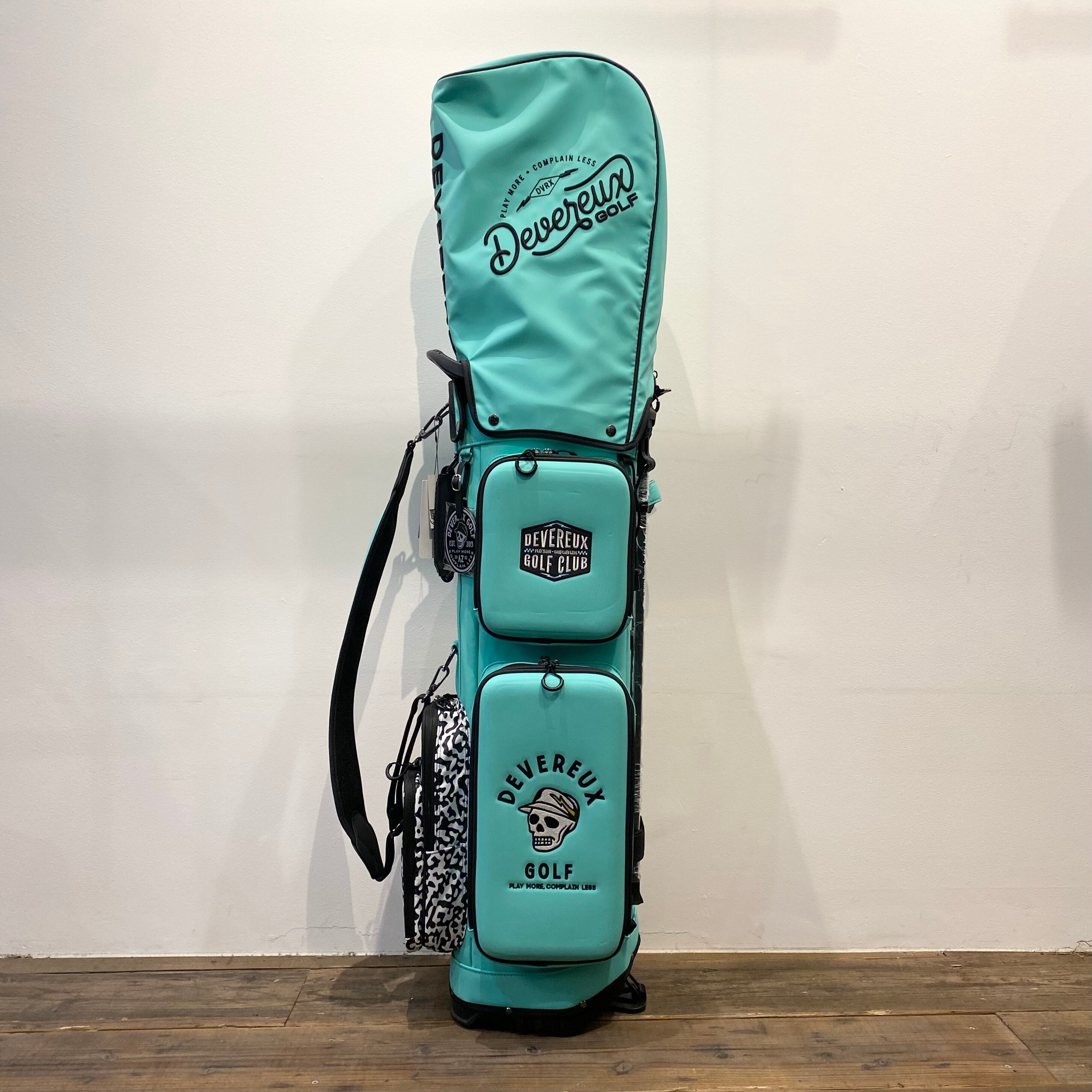 DEVEREUX GOLF】ディープサイドポケットキャディーバッグ (AQUA