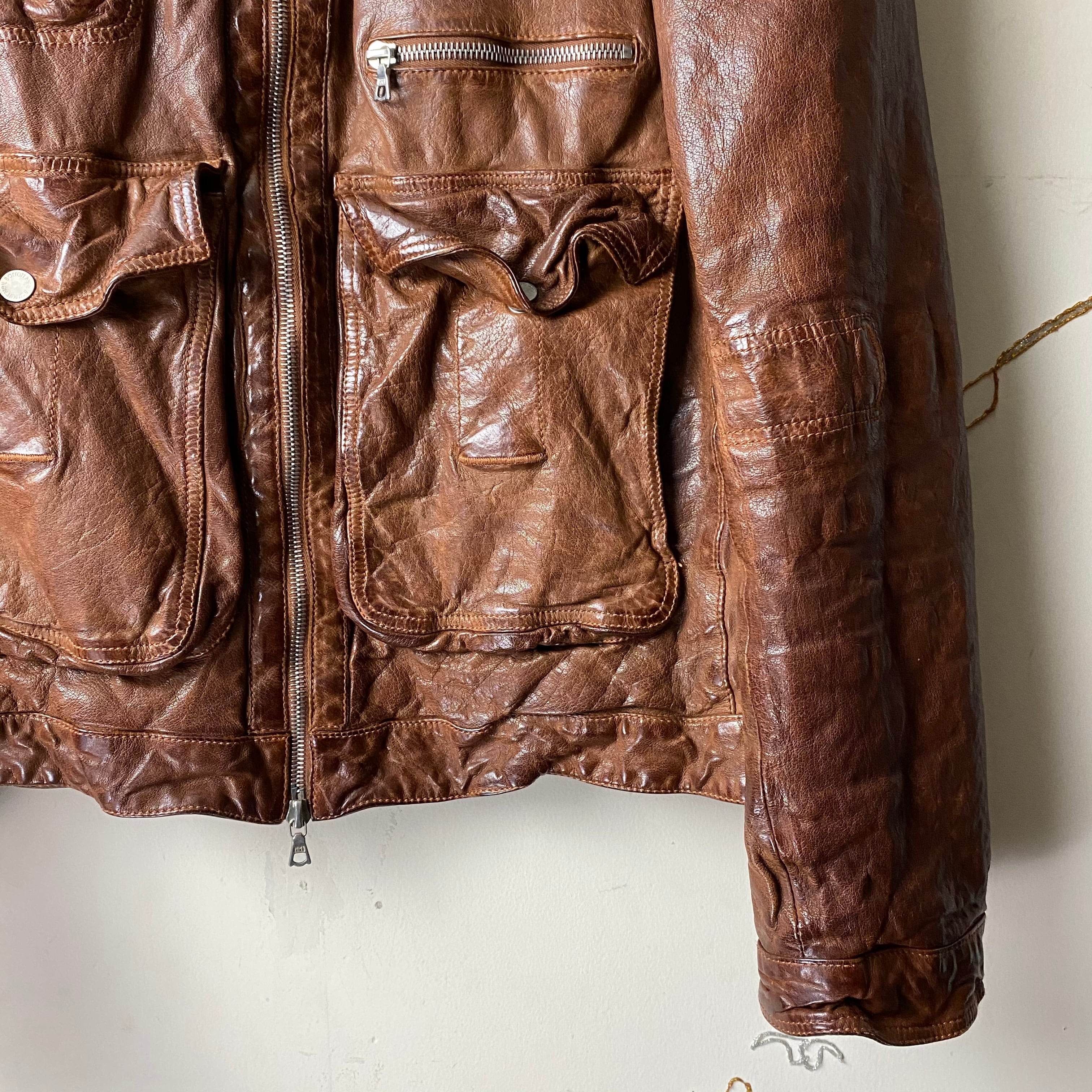 NEIL BARRETT buffalo leather blouson | NOIR ONLINE