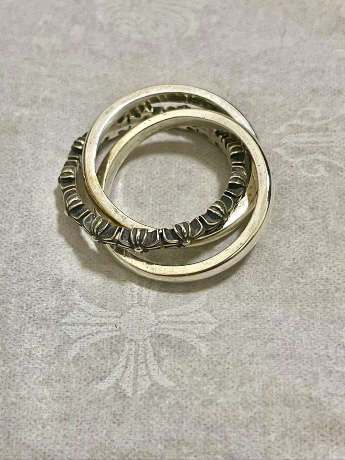 CHROME HEARTS クロムハーツ タイニーイー. CHプラス バンドトリプル