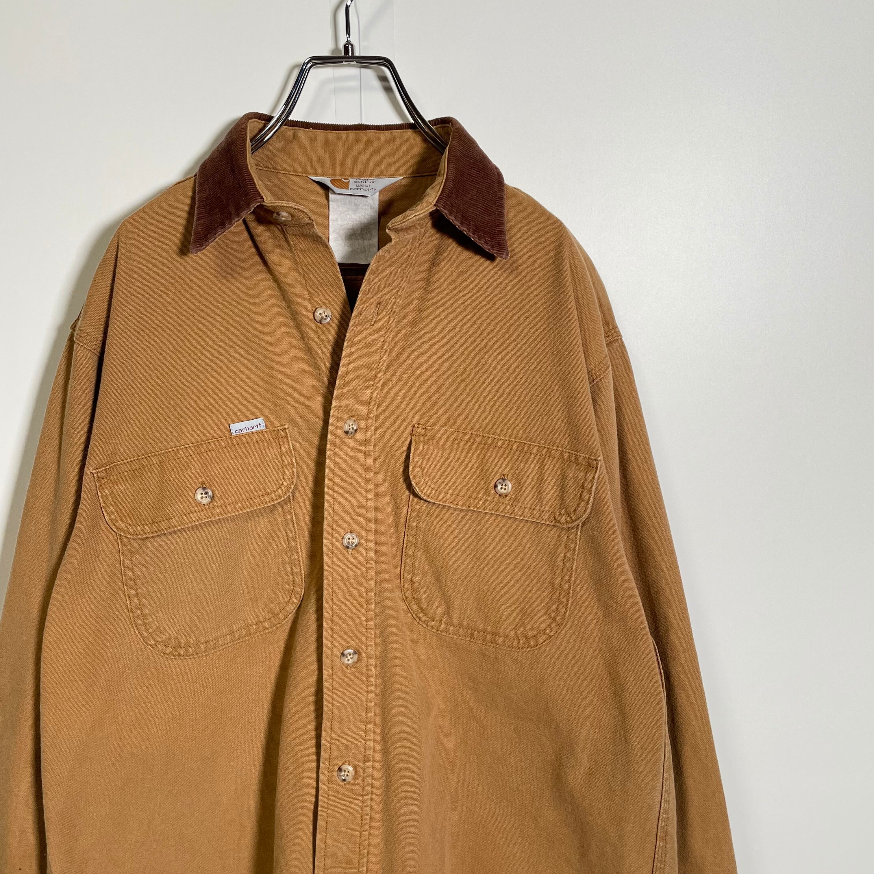 Carhartt カーハート 襟コーデュロイ ダック生地 シャツジャケット