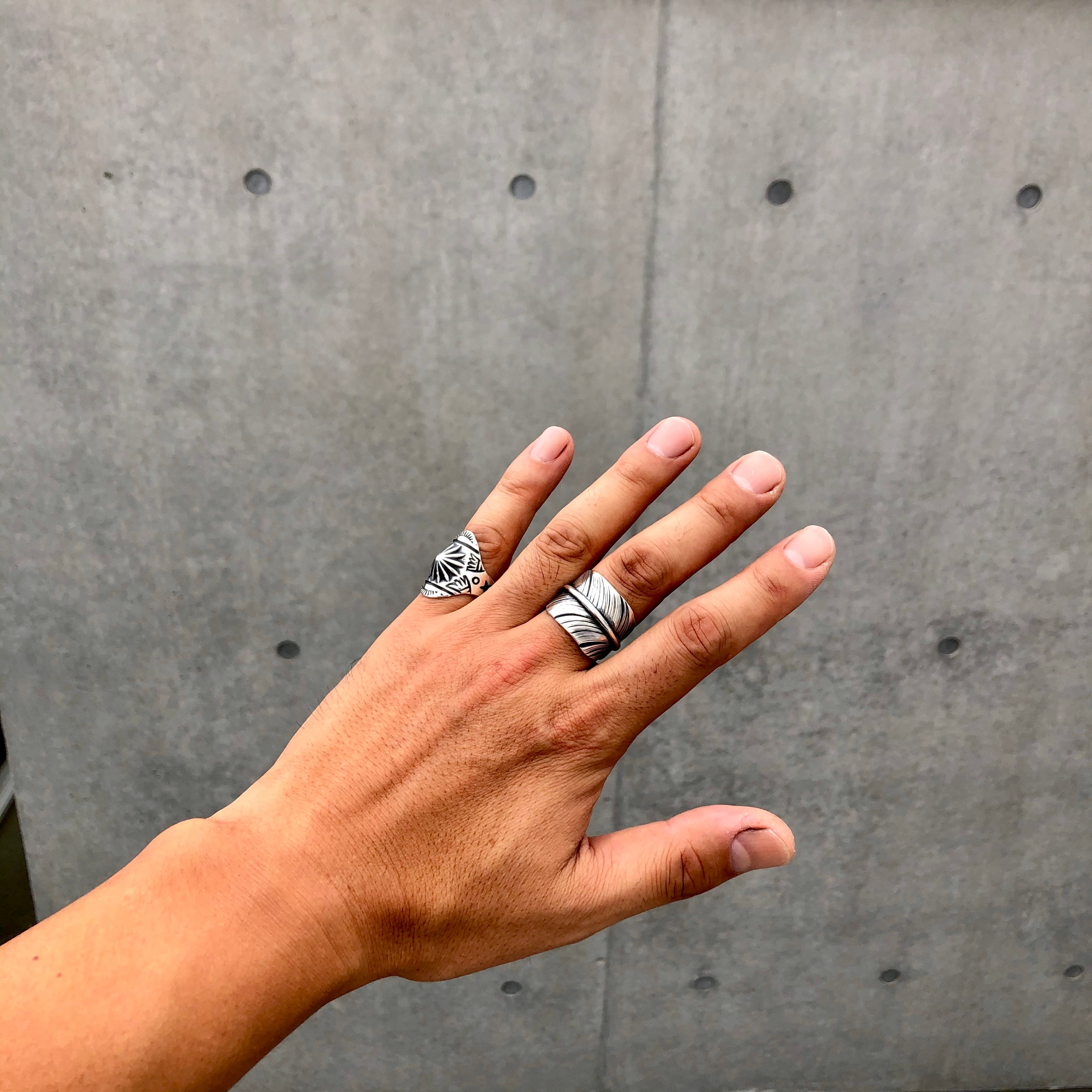 FEATHER RING L ／BELIEVEINMIRACLE ビリーブインミラクル フェザー