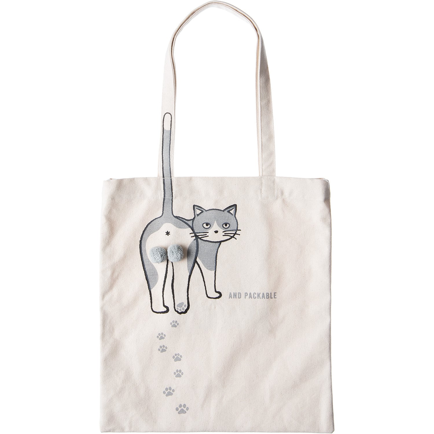 トートバッグ ニャンタマ ハチワレ NT (4573619380277) | AND PACKABLE