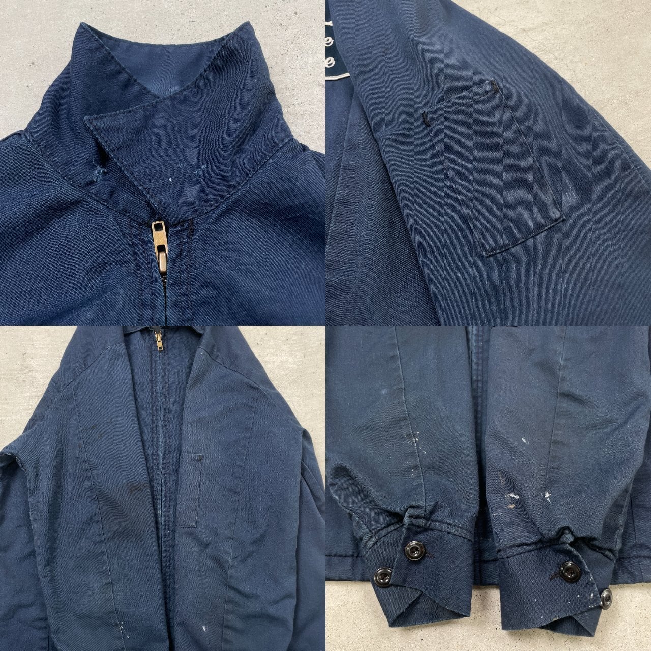 CINTAS 企業ロゴ ワッペン ワークジャケット メンズS-M相当 古着